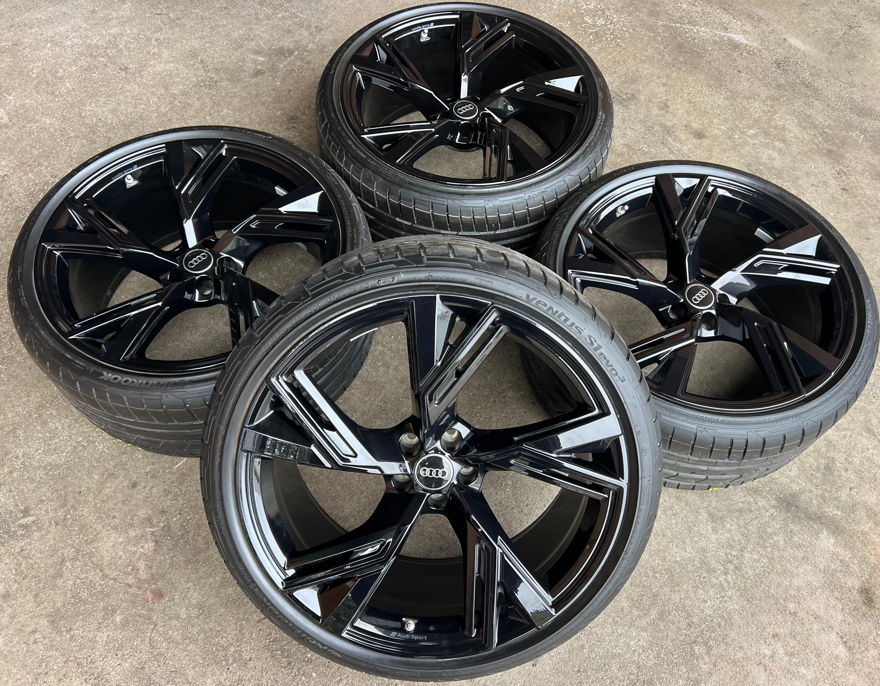 4 ORIGINAL 22" ALU SOMMERRÄDER AUDI RS6 4K RS7 4K0601025BL 285/30R22 101Y HANKOOK