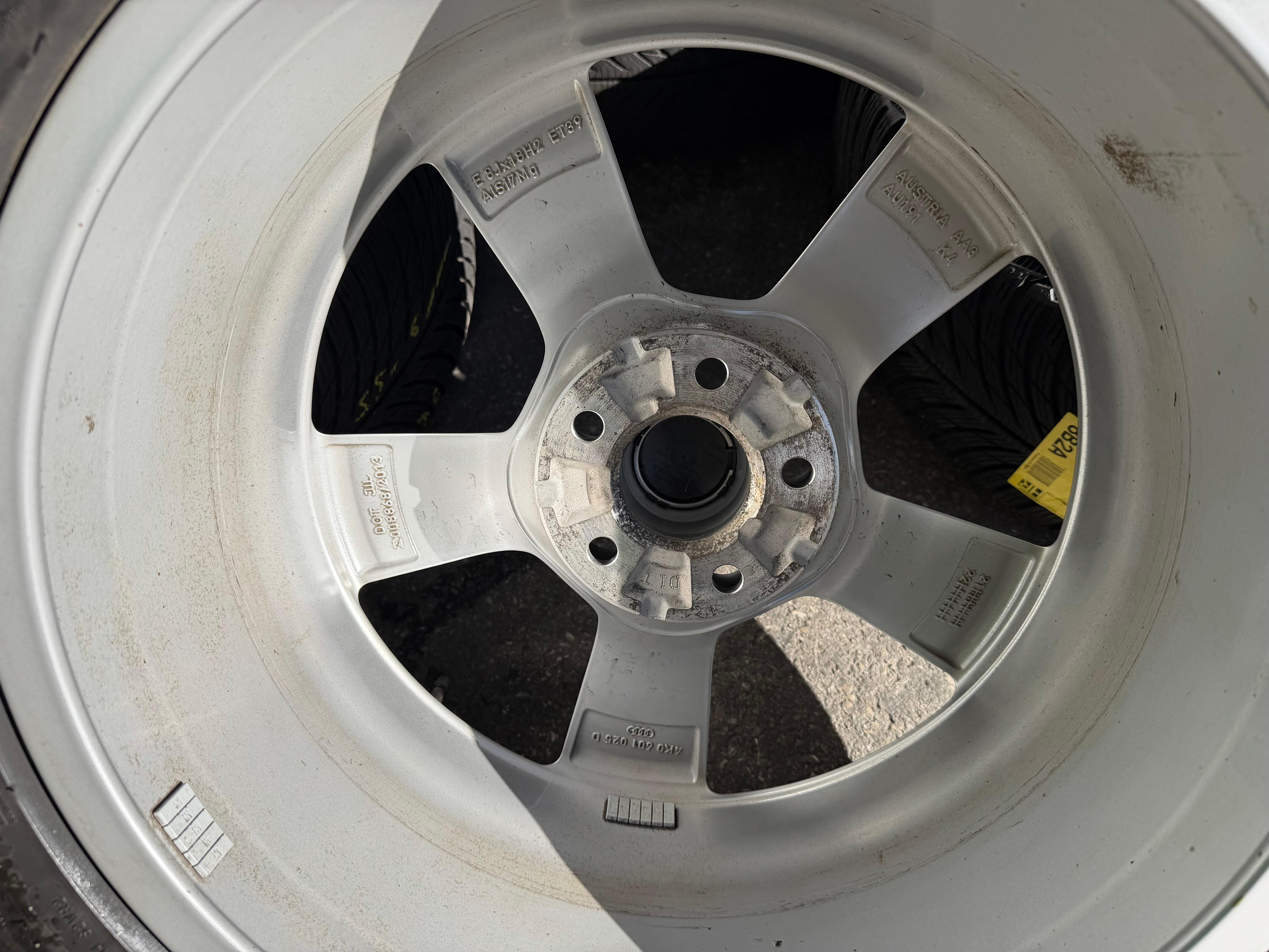 4 ruedas de invierno de aleación originales de 18" para Audi A6 4K F2 C8 4K0601025D 225/55R18 102V