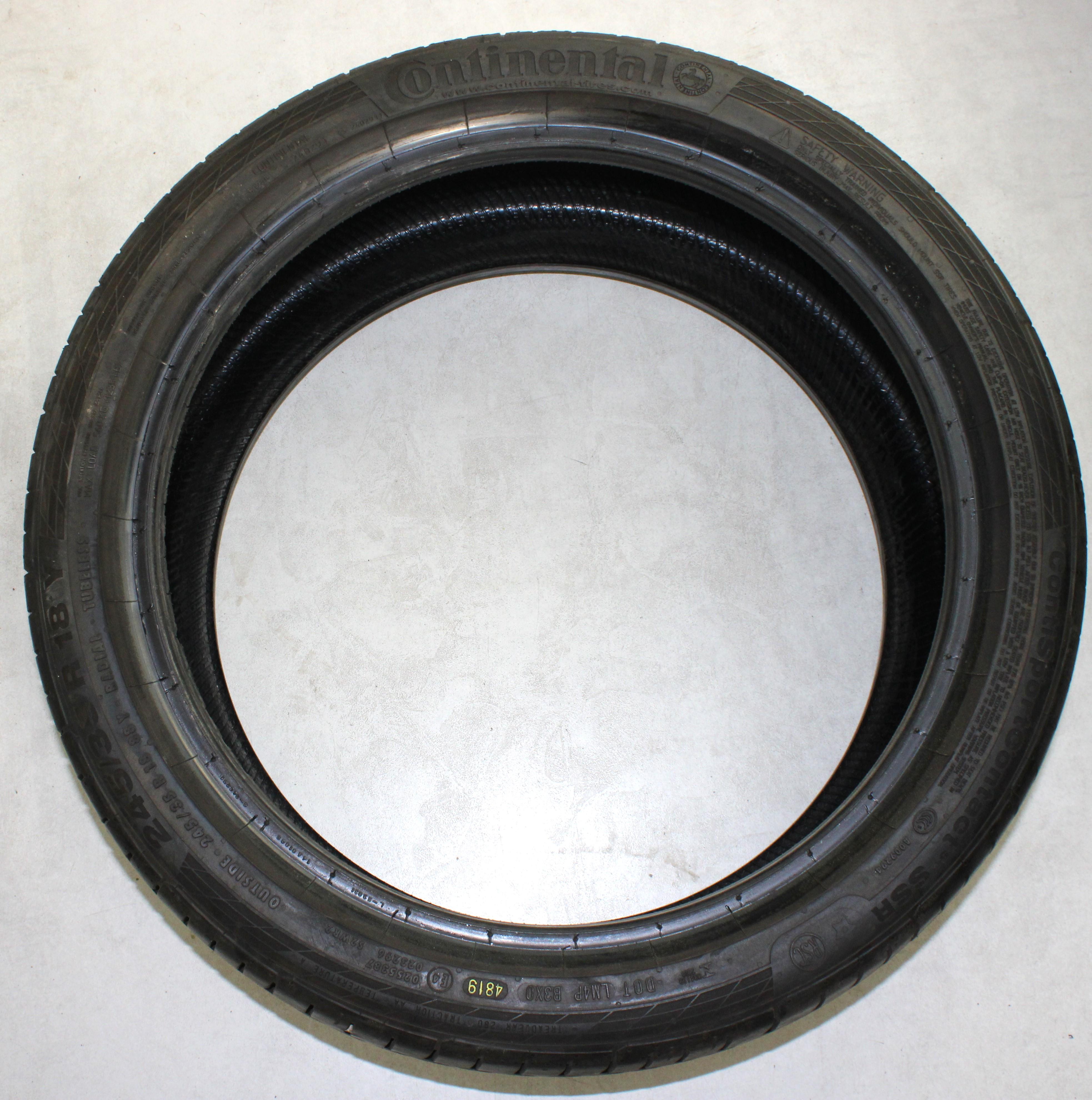 2 x 245/35R18 88Y Sommerreifen Continental Sport Contact 5 SSR* Runflat 6,5-7mm 2019