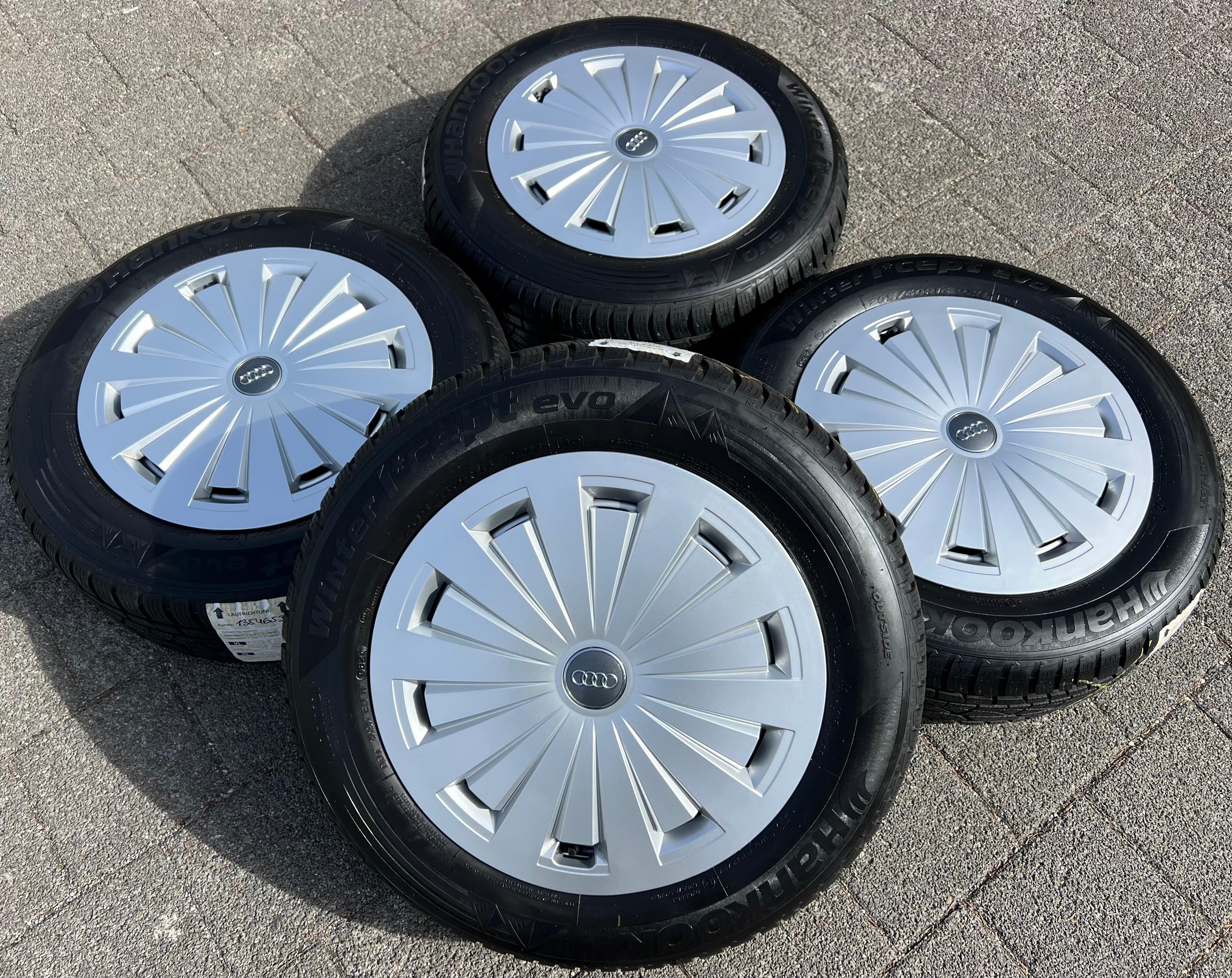 4 ORIGINELE ALU-WINTERWIELEN AUDI A4 B9 8W 205/60R16 92H 8W0601025 GRATIS VERZENDING
