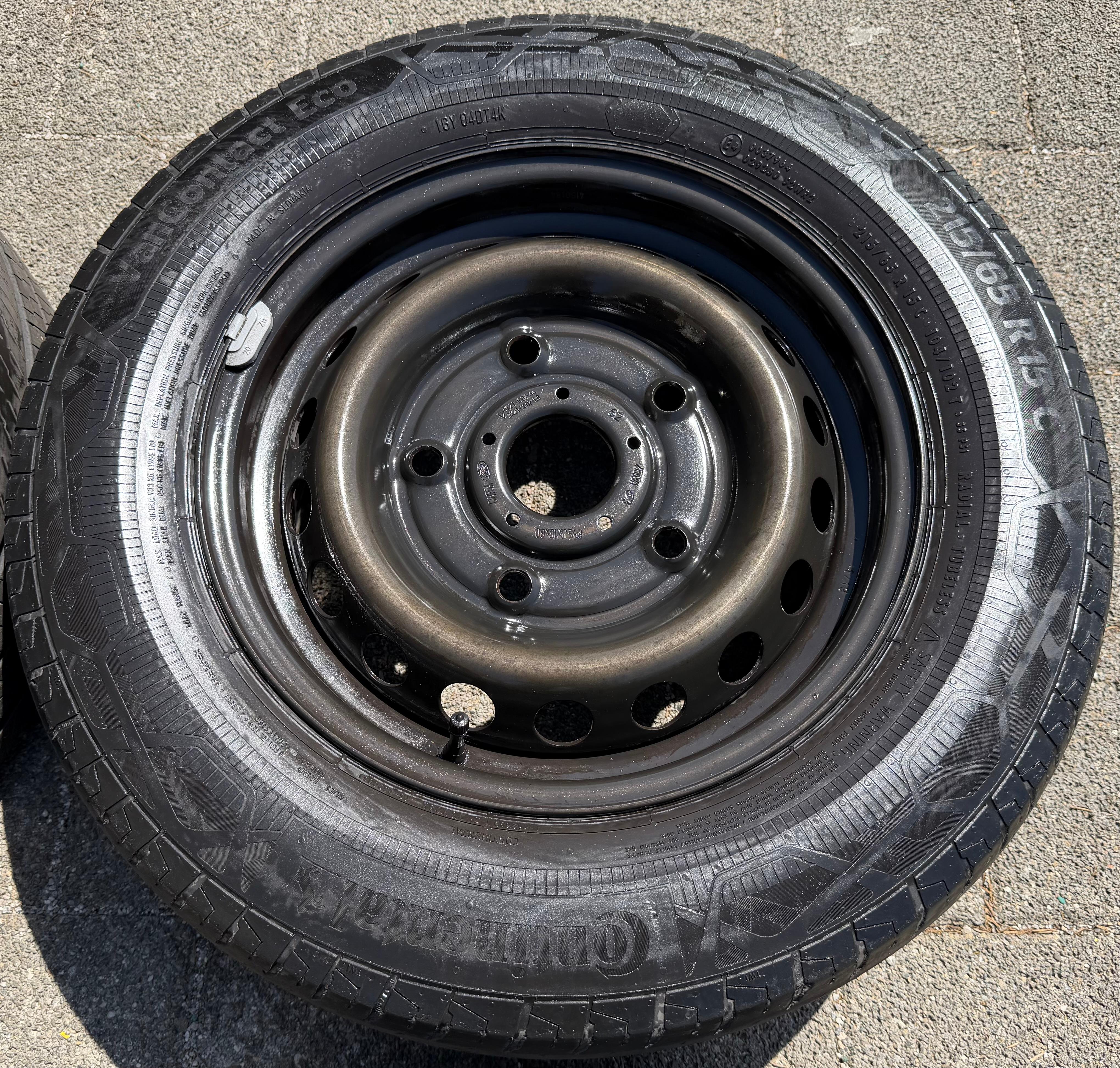 4 cerchi in acciaio da 15" per Ford Transit Tourneo Custom 6,5x15 ET60 5x160 BK21-1007-AA