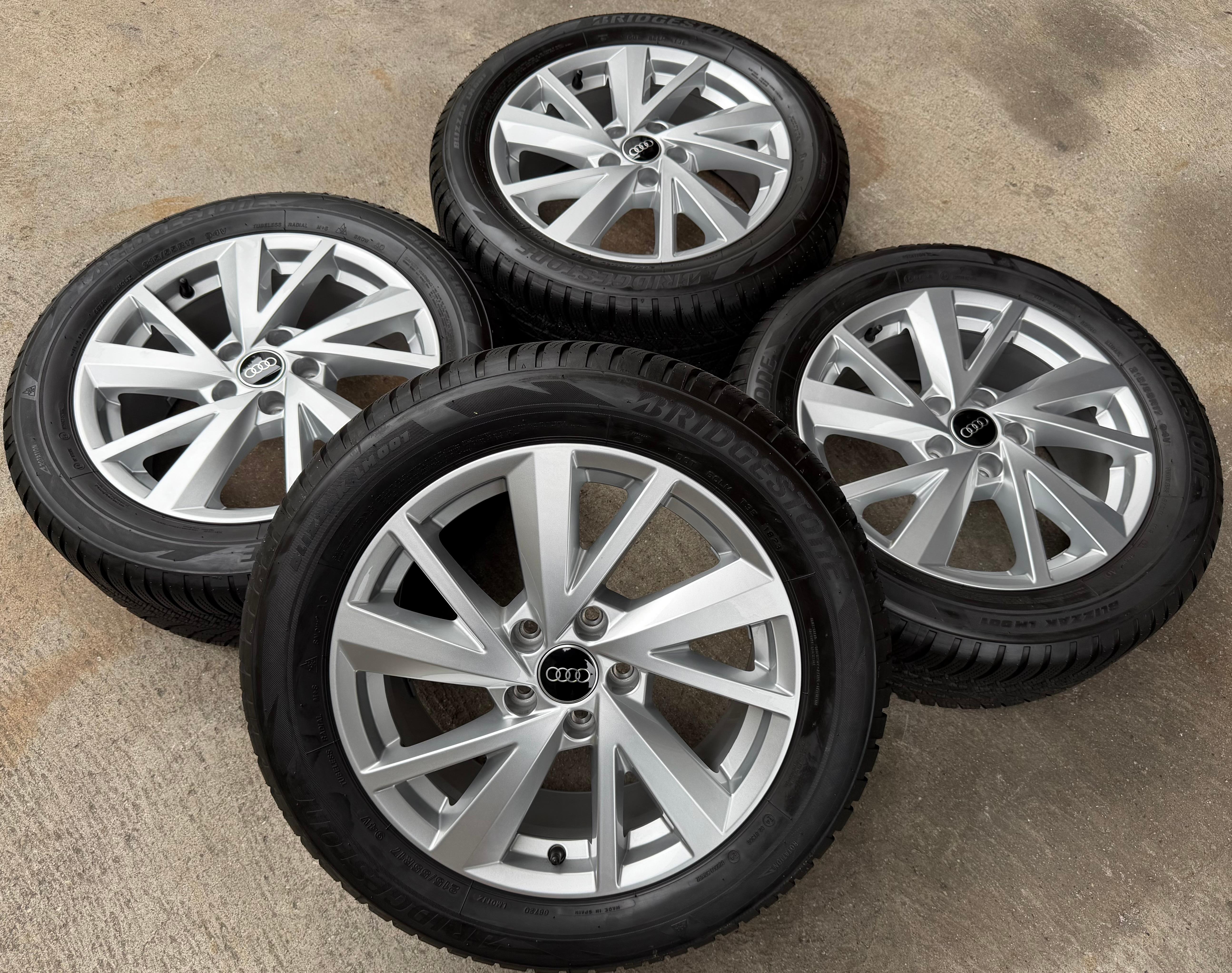 4 Original 17" Alu Winterräder Audi Q2 215/55R17 94V Bridgestone 2023