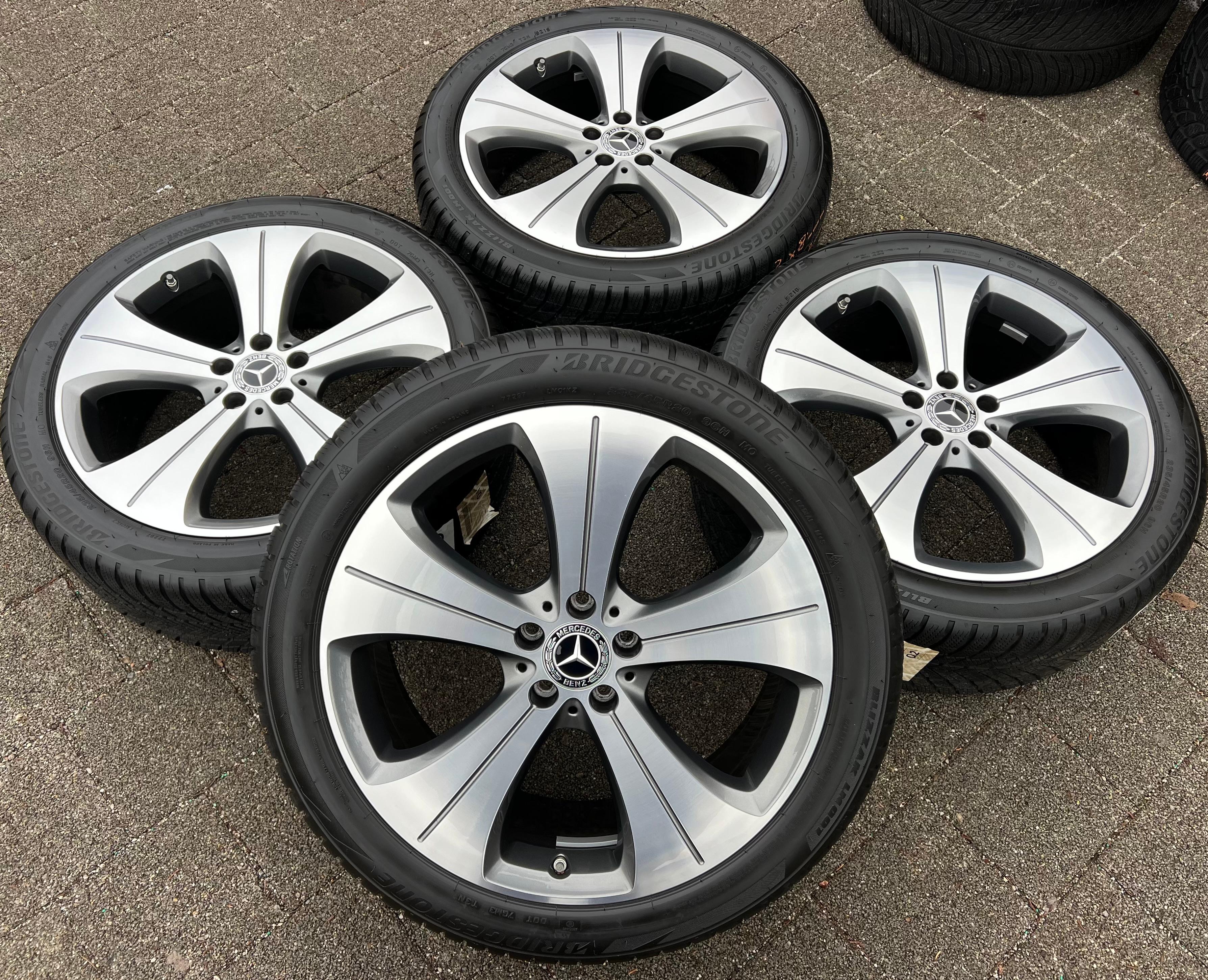 4 RUEDAS DE ALEACIÓN ORIGINALES DE 20" PARA INVIERNO MERCEDES GLA X247 GLA H247 235/45R20 A2474013700