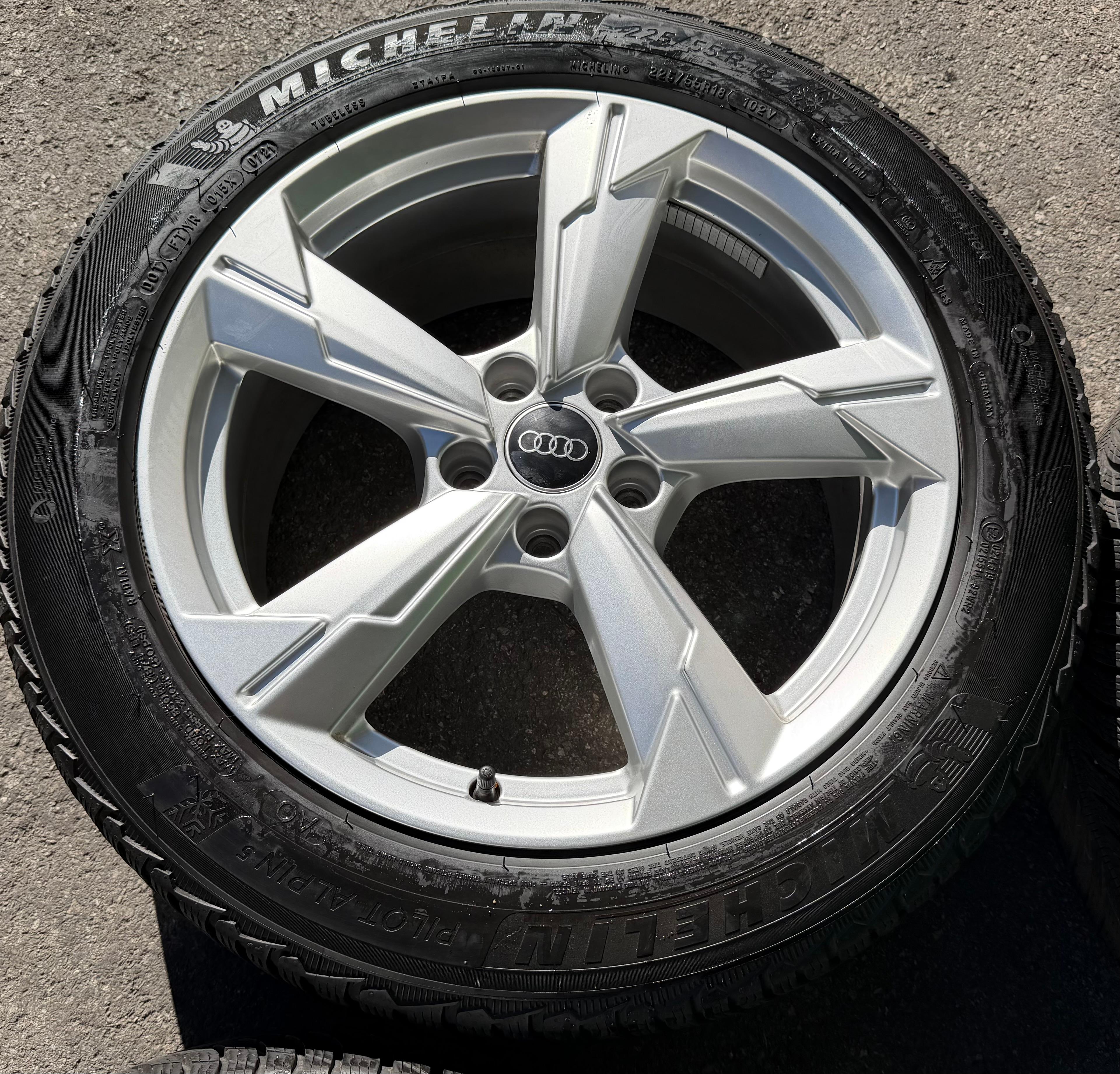 4 ruedas de invierno de aleación originales de 18" para Audi A6 4K F2 C8 4K0601025D 225/55R18 102V