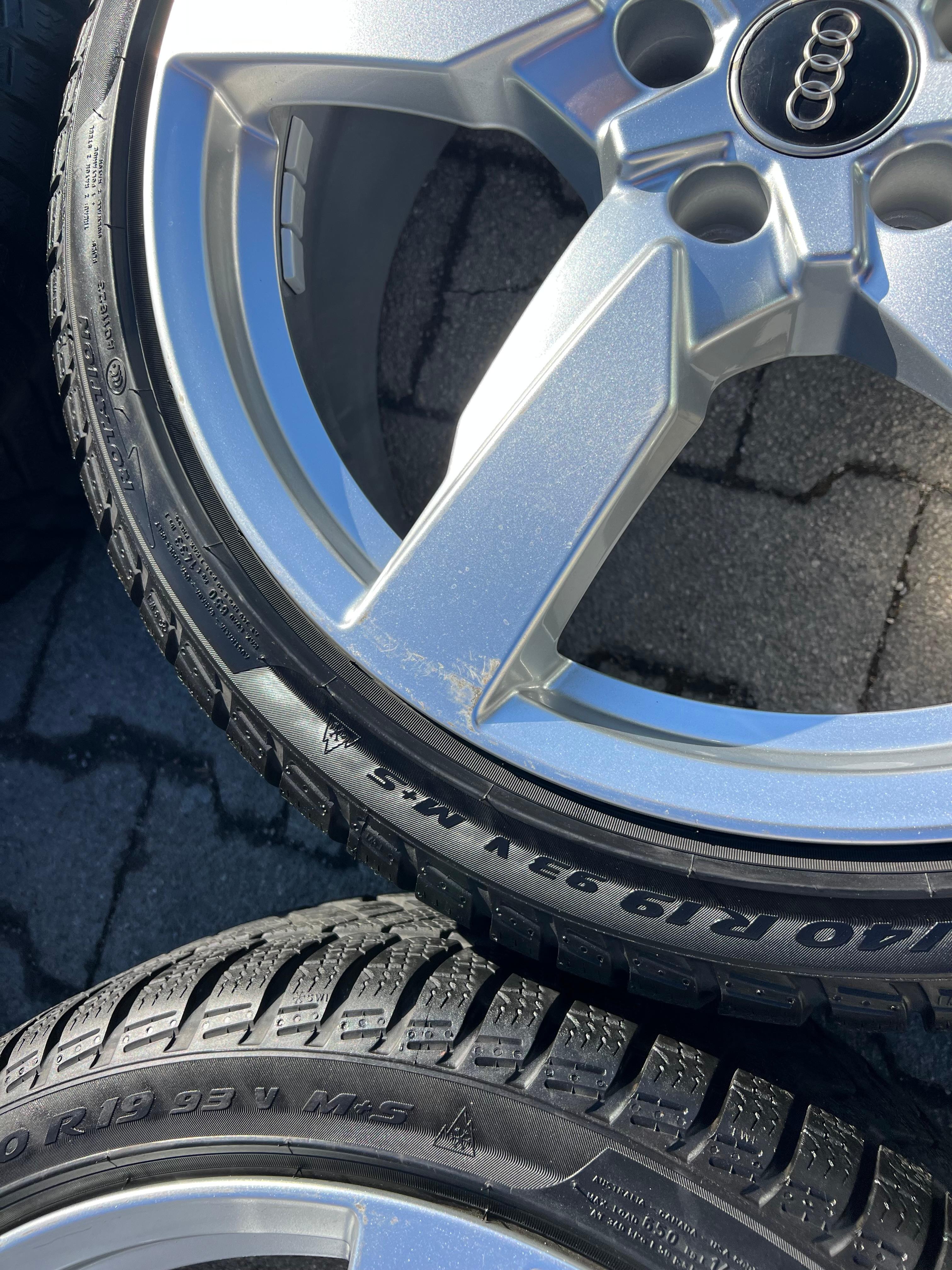 4 ORIGINAL 19" ALU WINTERRÄDER AUDI TT TTS 8S 8S0601025AG 225/40R19 93V PIRELLI