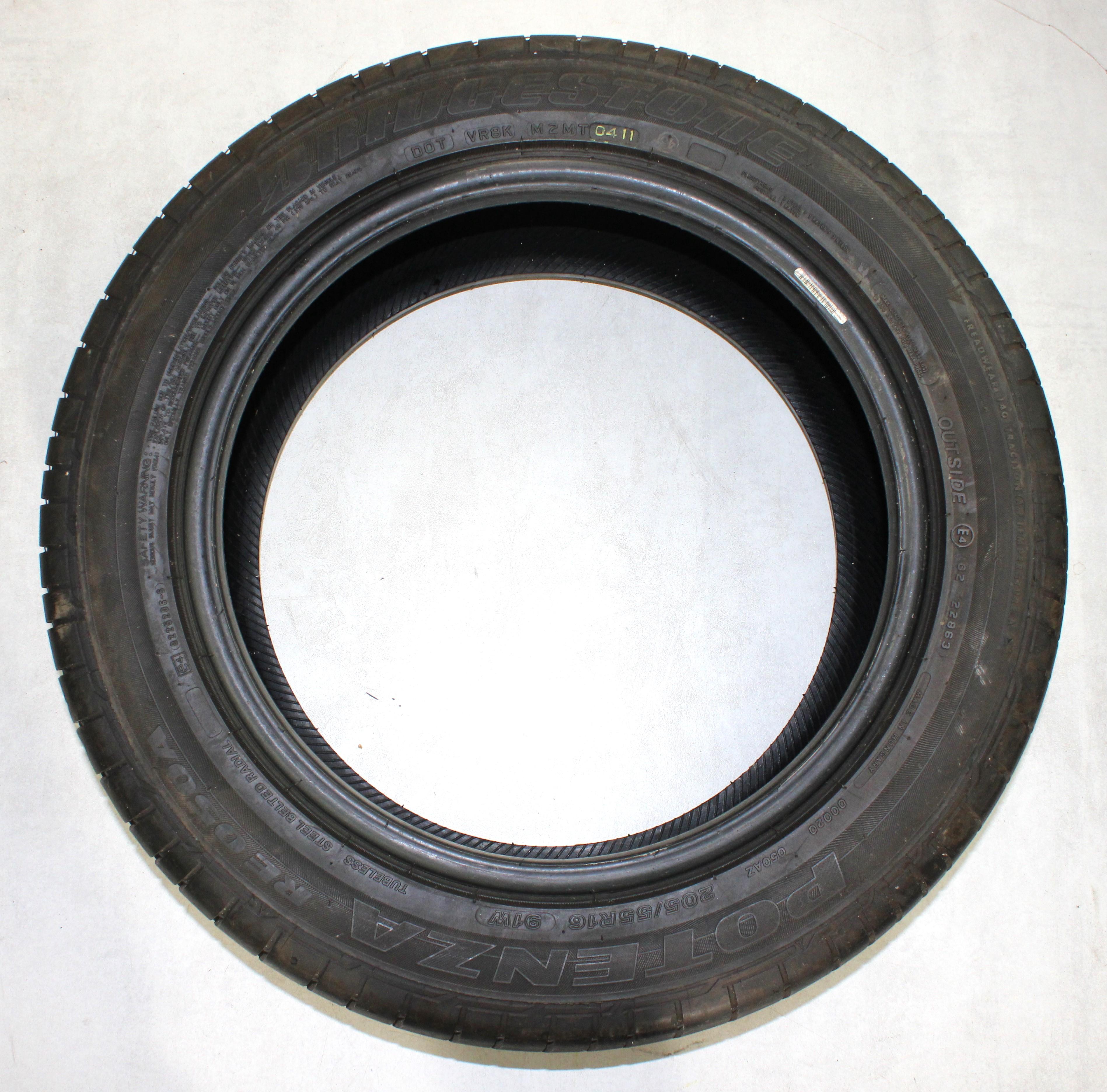 2 x 205/55R16 91W 2 x 225/50R16 92W Sommerreifen Bridgestone Potenza RE050A 6,5-7mm 2011