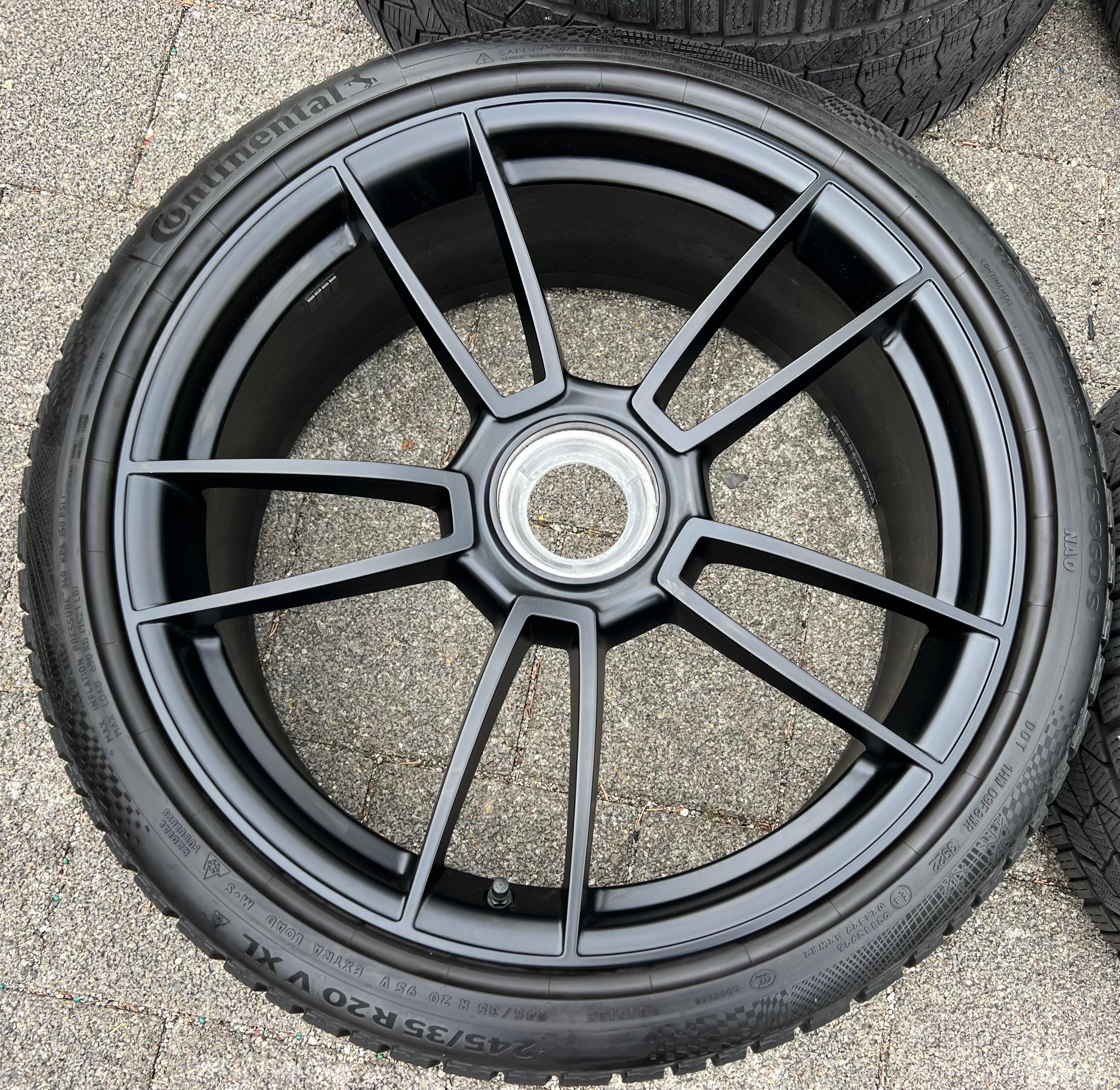 4 ORIGINAL 20" 21" ALU WINTERRÄDER PORSCHE 911 992 GTS ZENTRALVERSCHLUSS CENTERLOCK