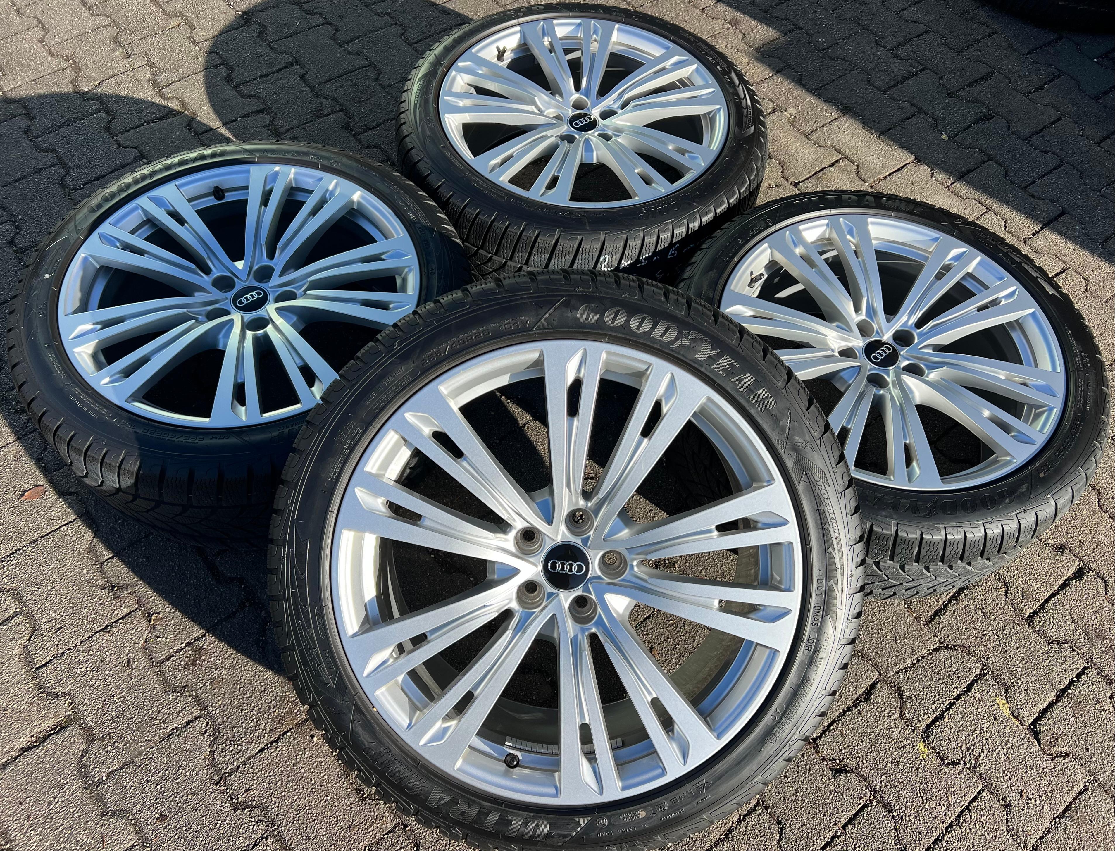 4 llantas de aluminio originales de invierno de 20" para Audi A8 S8 4N 4N0601025Q 265/40R20 104V Goodyear