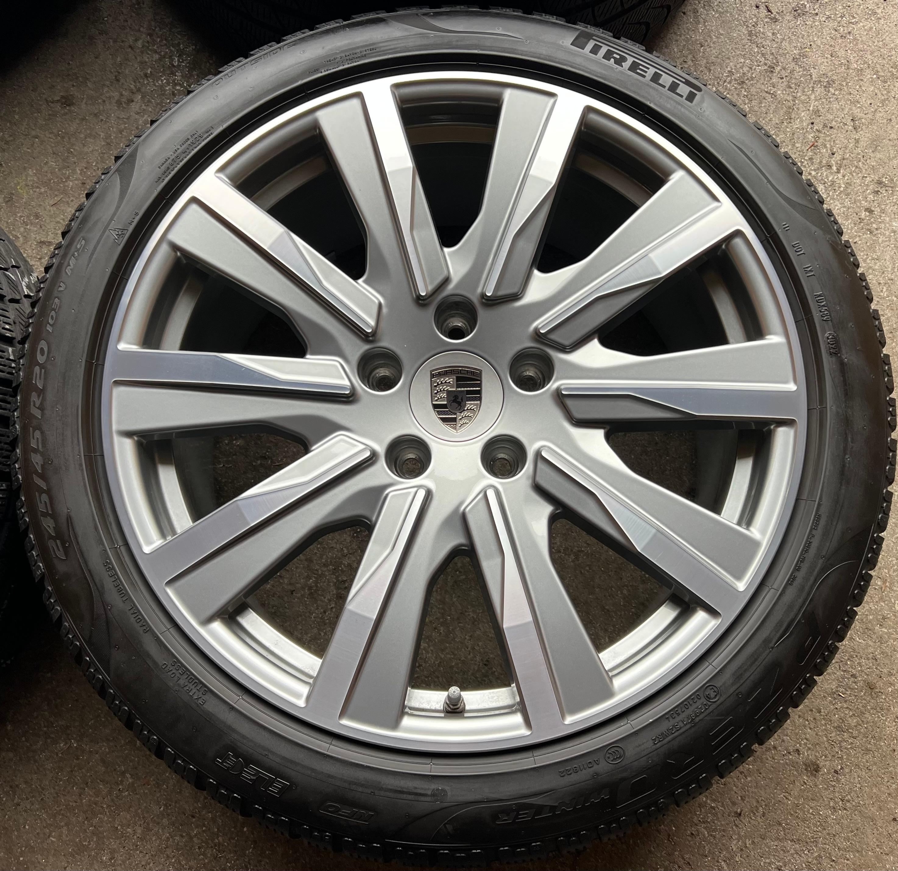 4 RUEDAS DE INVIERNO DE ALEACIÓN ORIGINALES DE 20" PARA PORSCHE TAYCAN TEQUIPMENT RDKS, ENVÍO GRATUITO