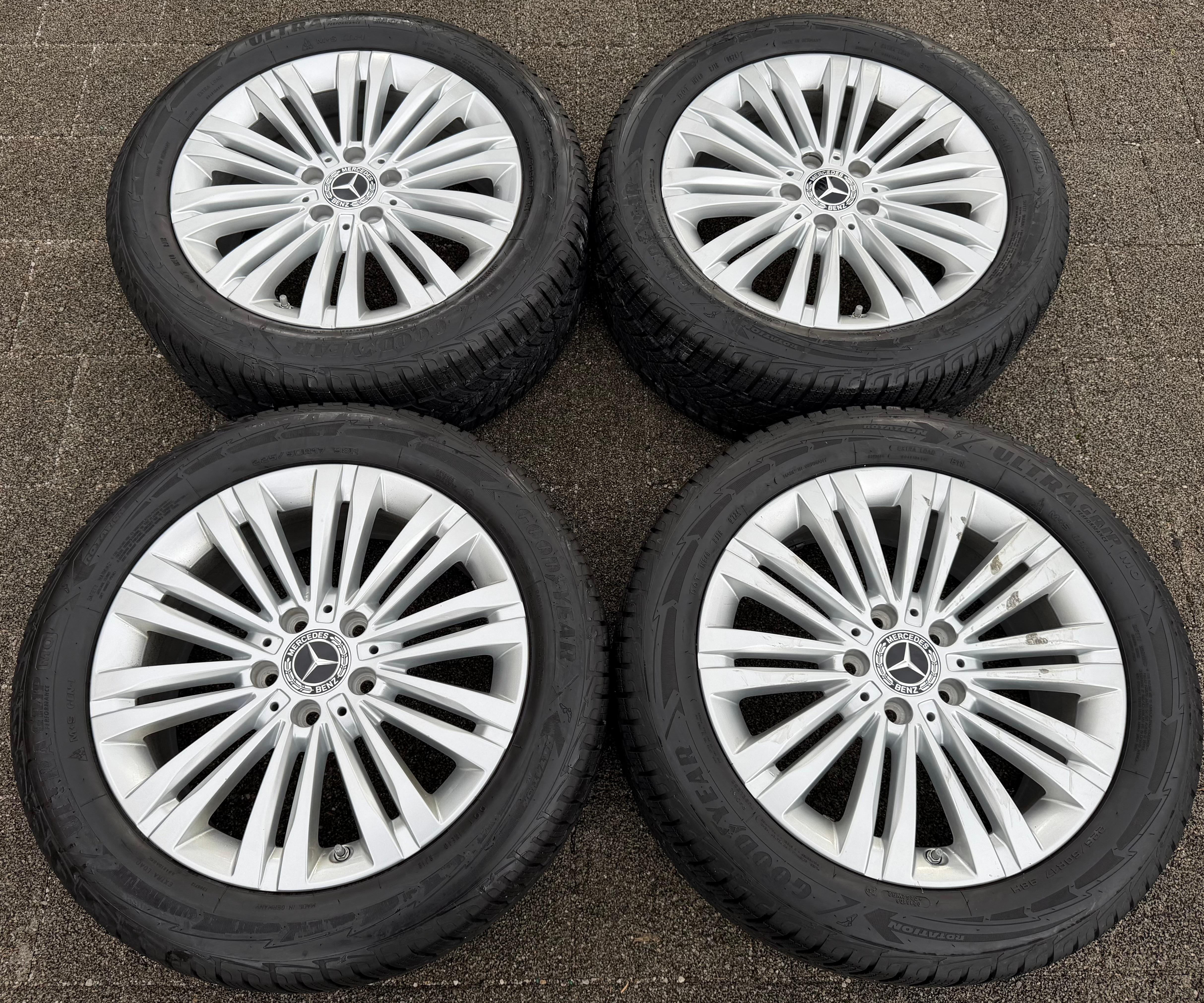 4 Original 17" Alu Winterräder Mercedes C-Klasse W206 A2064014400 2024 Goodyear
