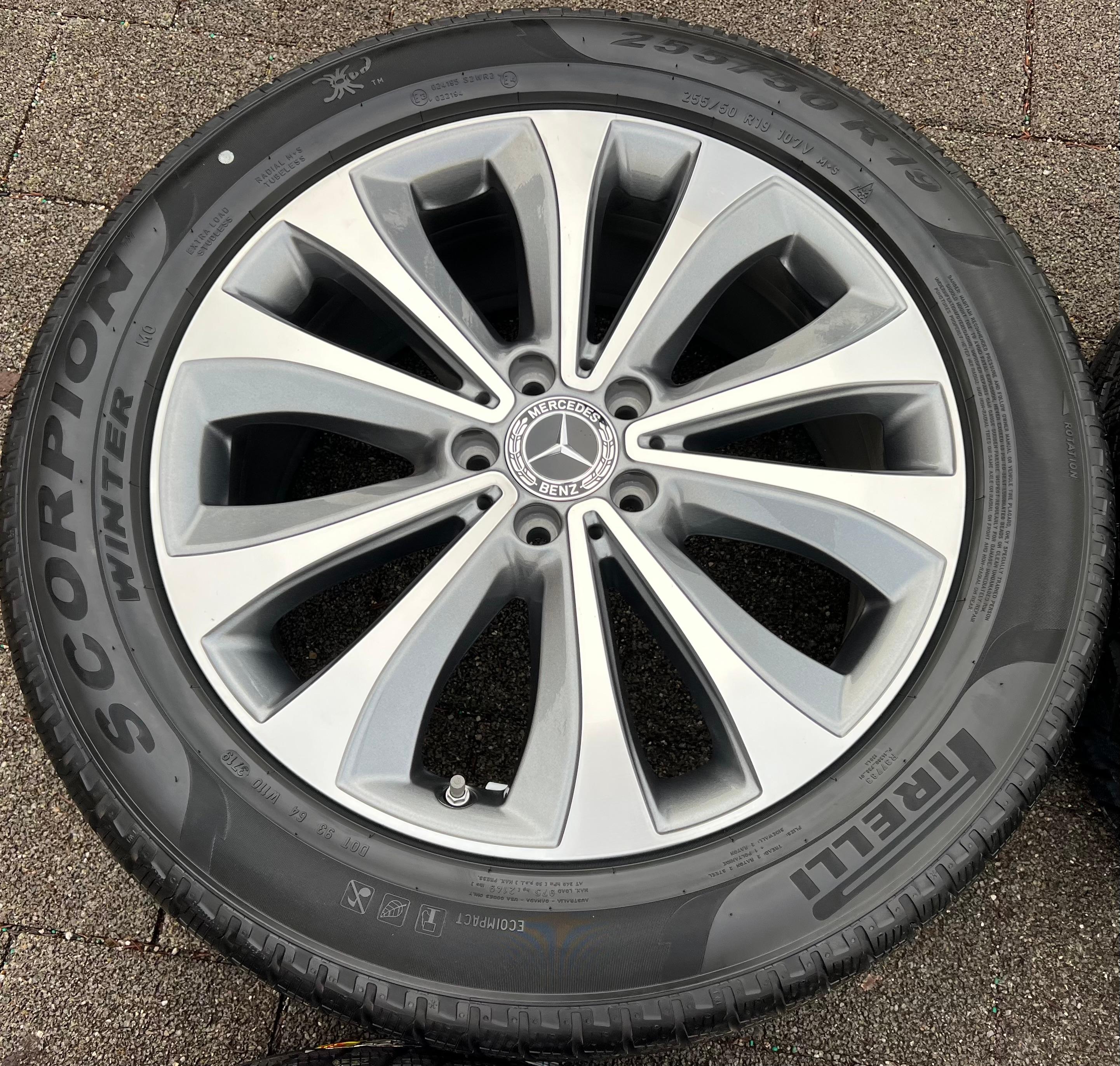 4 ORIGINAL 19" ALU WINTERRÄDER MERCEDES GLE V167 W167 A1674010100 RDKS