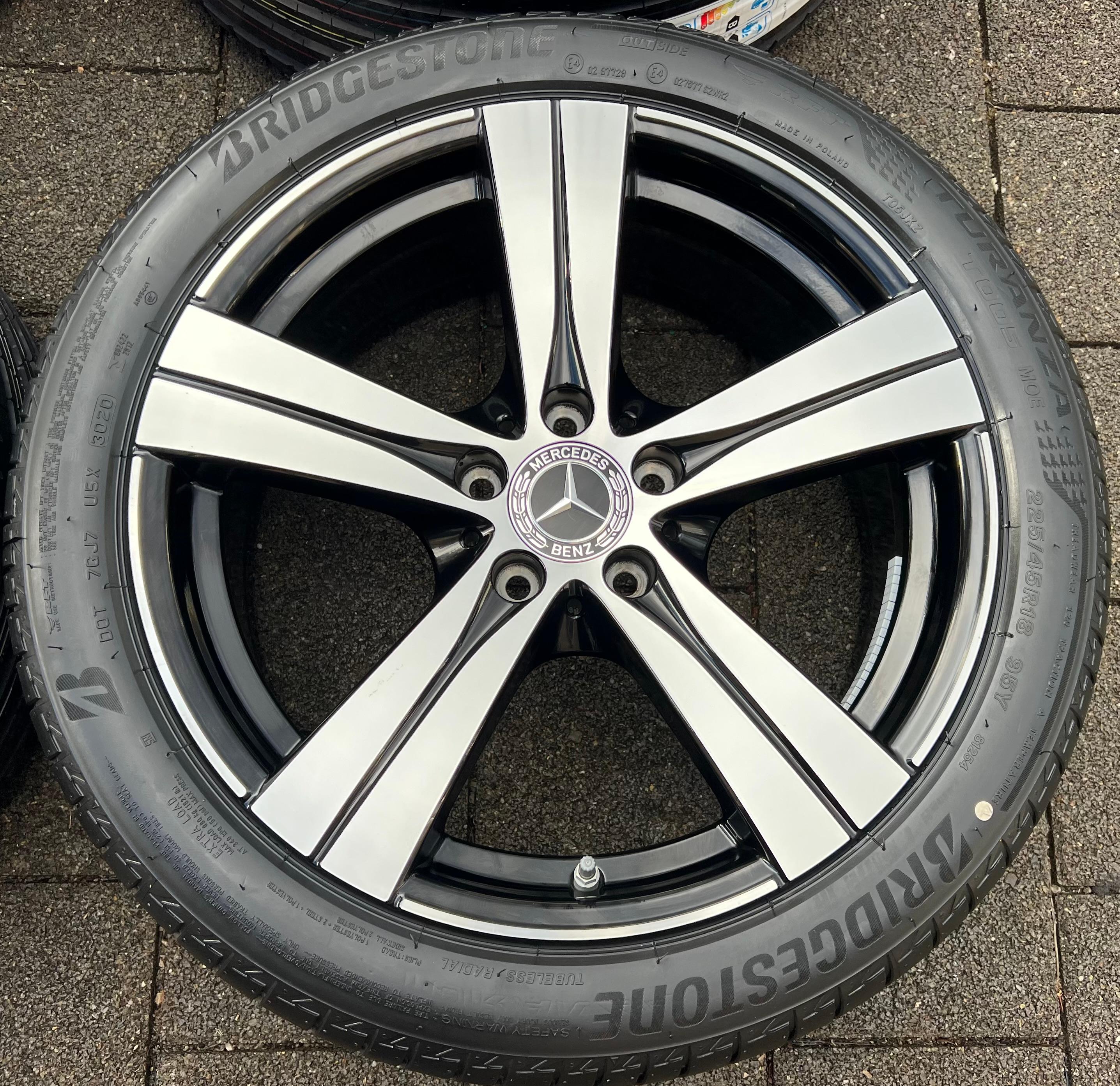 4 ORIGINELE 18" ALUMINIUM ZOMERWIELEN MERCEDES C-KLASSE W206 RDKS NIEUW GRATIS VERZENDING