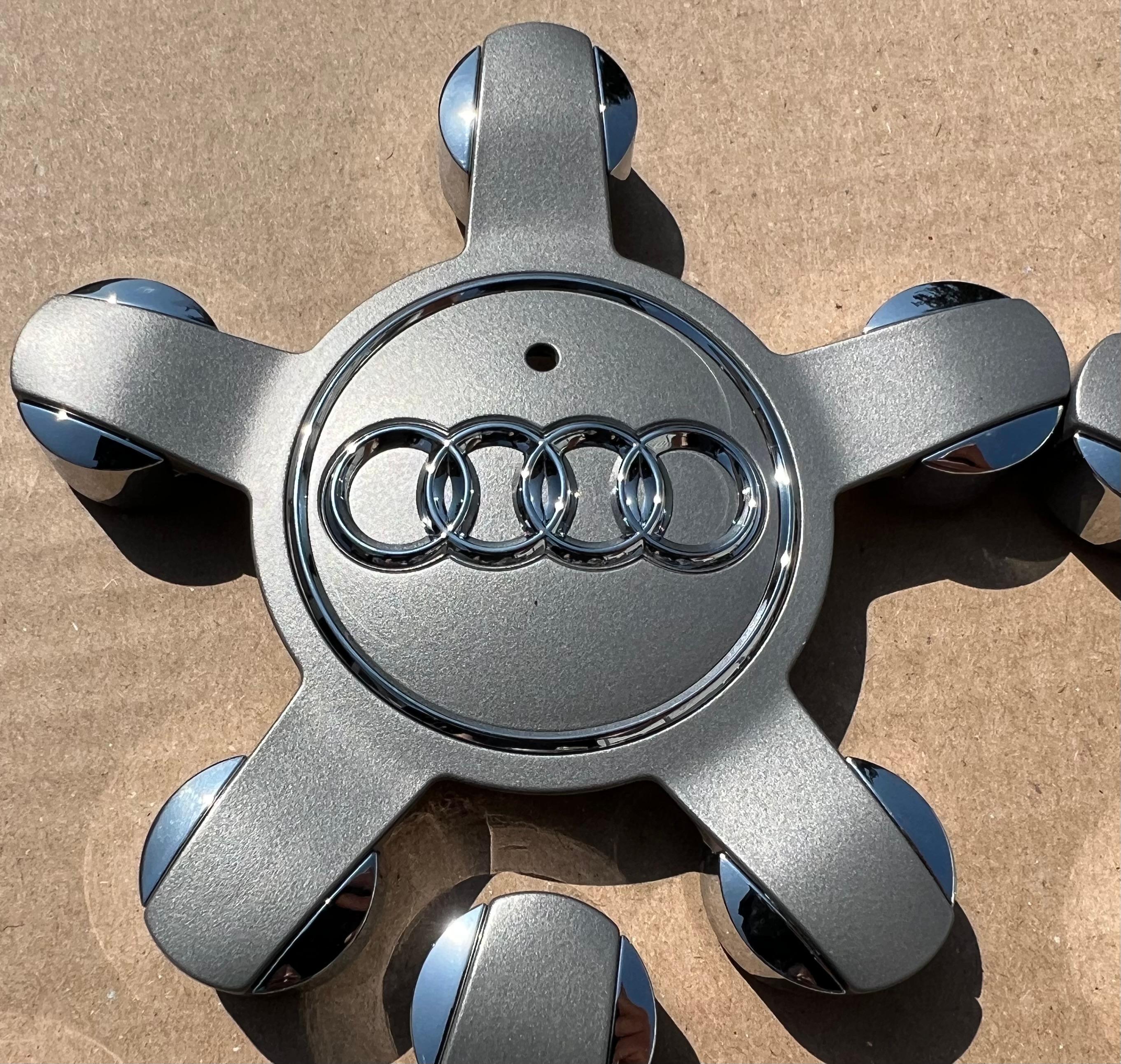 4 ORIGINAL NABENDECKEL STERN AUDI Q5 Q3 A6 A3 8R 8R0601165 NEU 5x112 FRIEHAUS