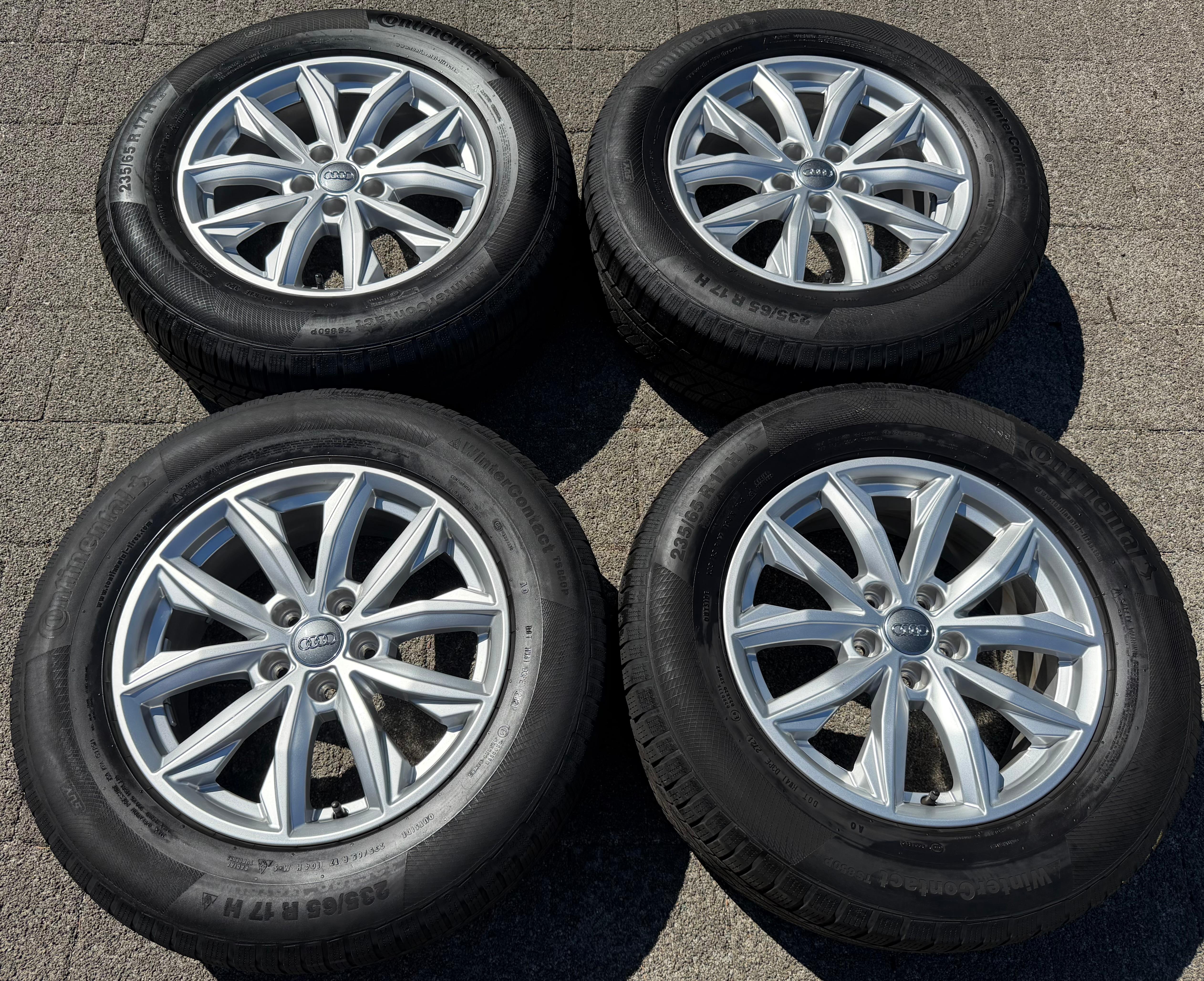 4 llantas de aleación originales de 17" para Audi Q5 FY 80A601025J 7x17 ET34