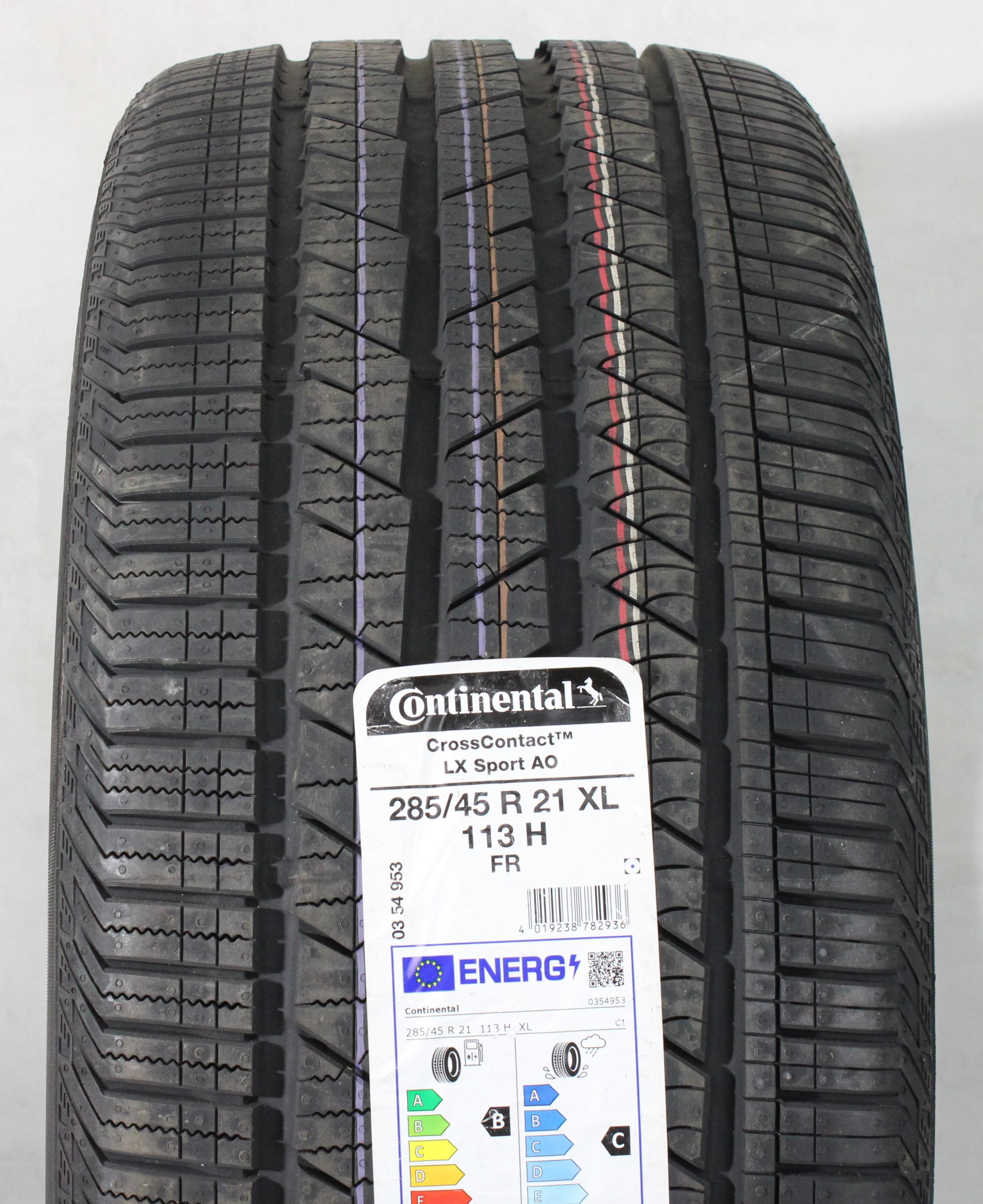 1 neumático de verano 285/45R21 113H Continental Cross Contact LX Sport AO 2022 XL