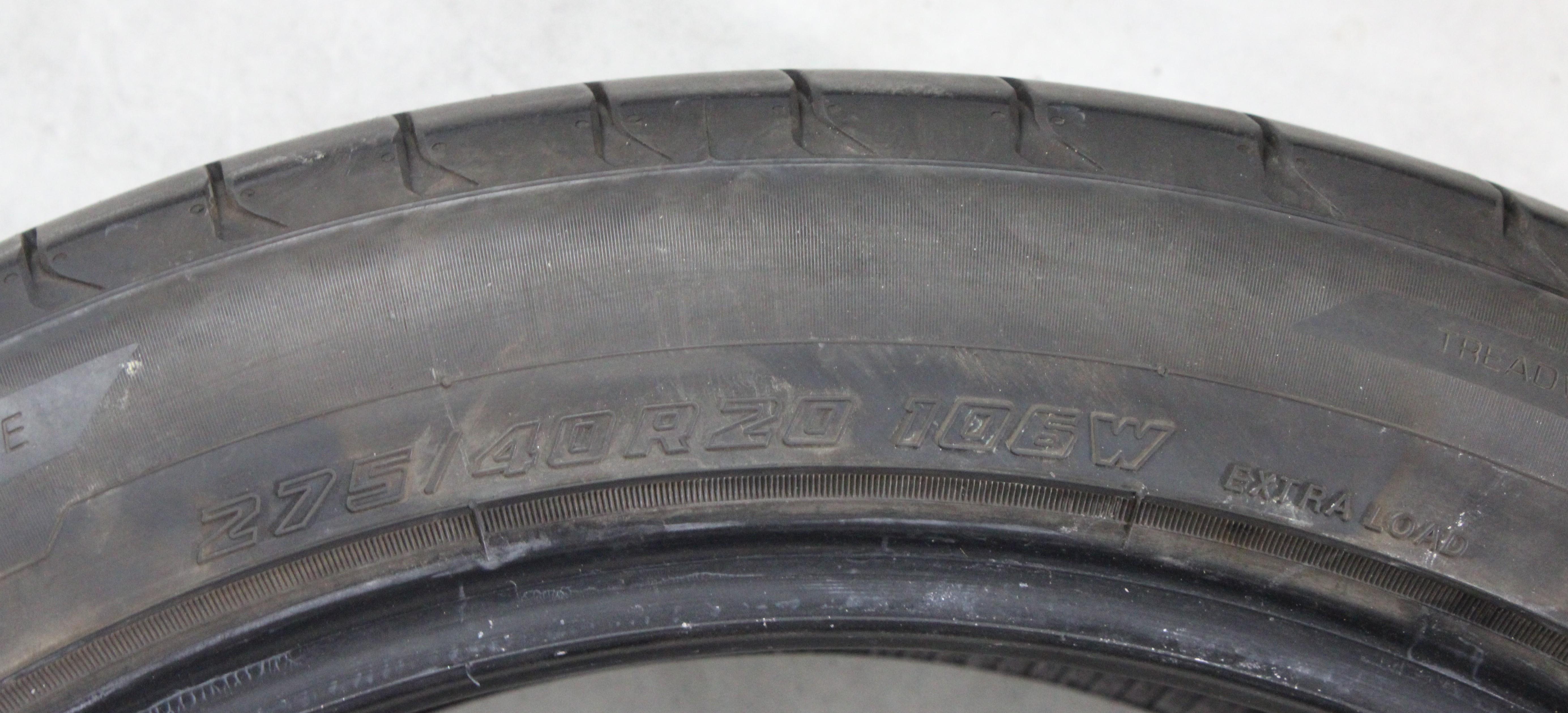 2 x 275/40R20 106W Sommerreifen Yokohama Advan Sport V107 * 4,5-5mm 2023 XL