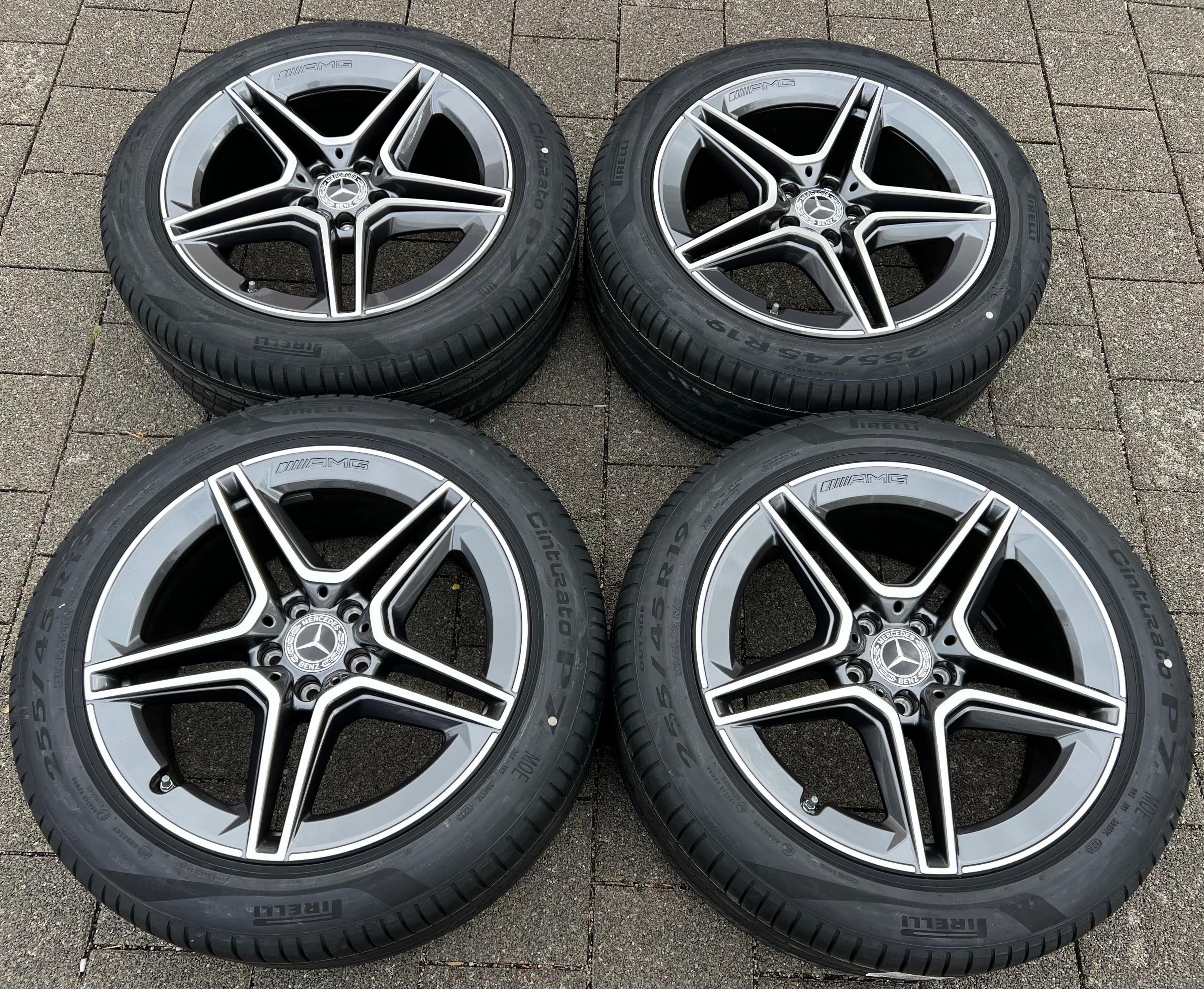 4 CERCHI ESTIVI ORIGINALI IN ALLUMINIO DA 19" MERCEDES CLASSE S223 AMG A2234011300 2023 NUOVI CONSEGNA GRATUITA