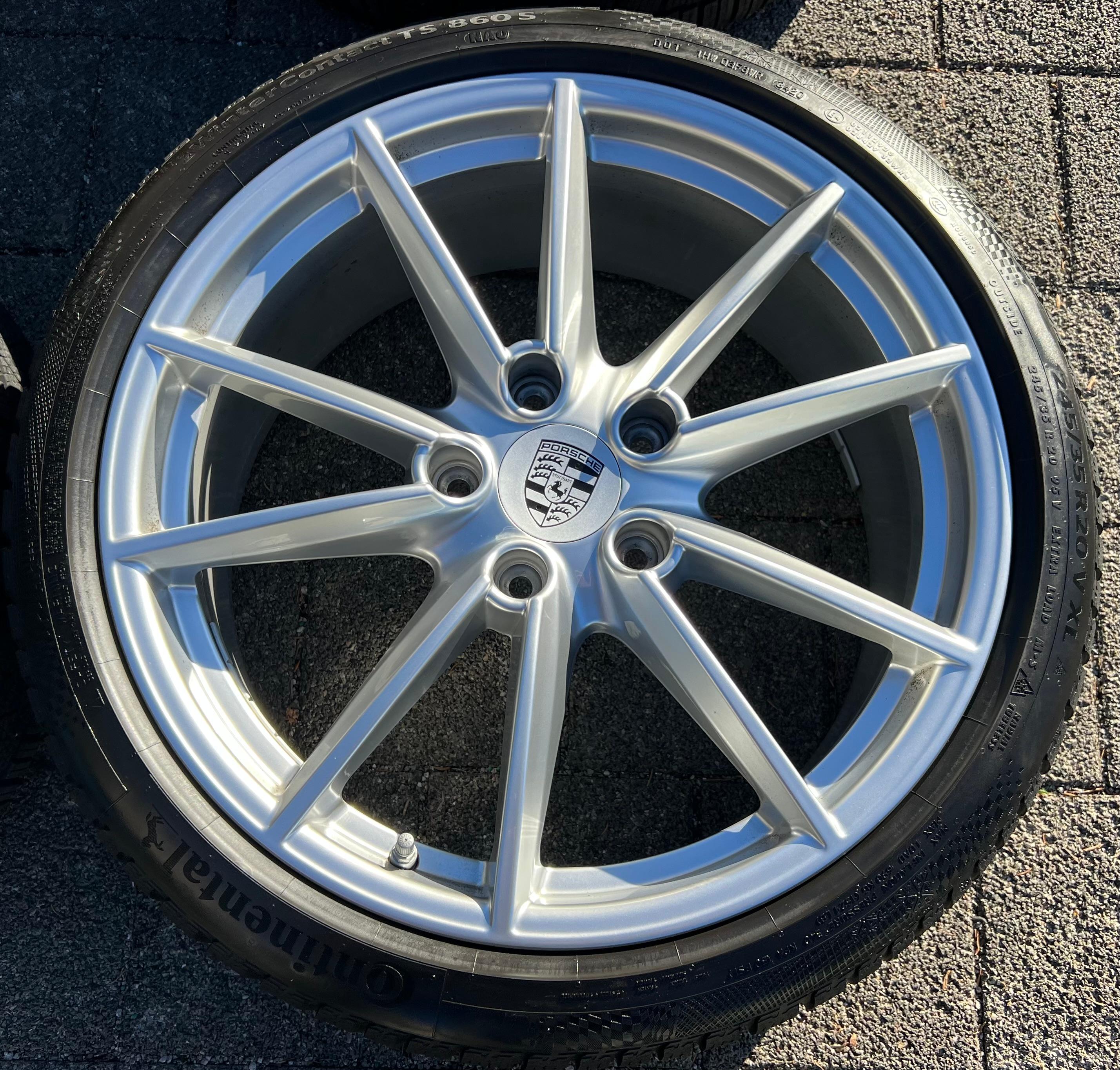 4 ORIGINAL 20" 21" ALU WINTERRÄDER PORSCHE 911 992 992601025C 992601025D CONTI RDKS