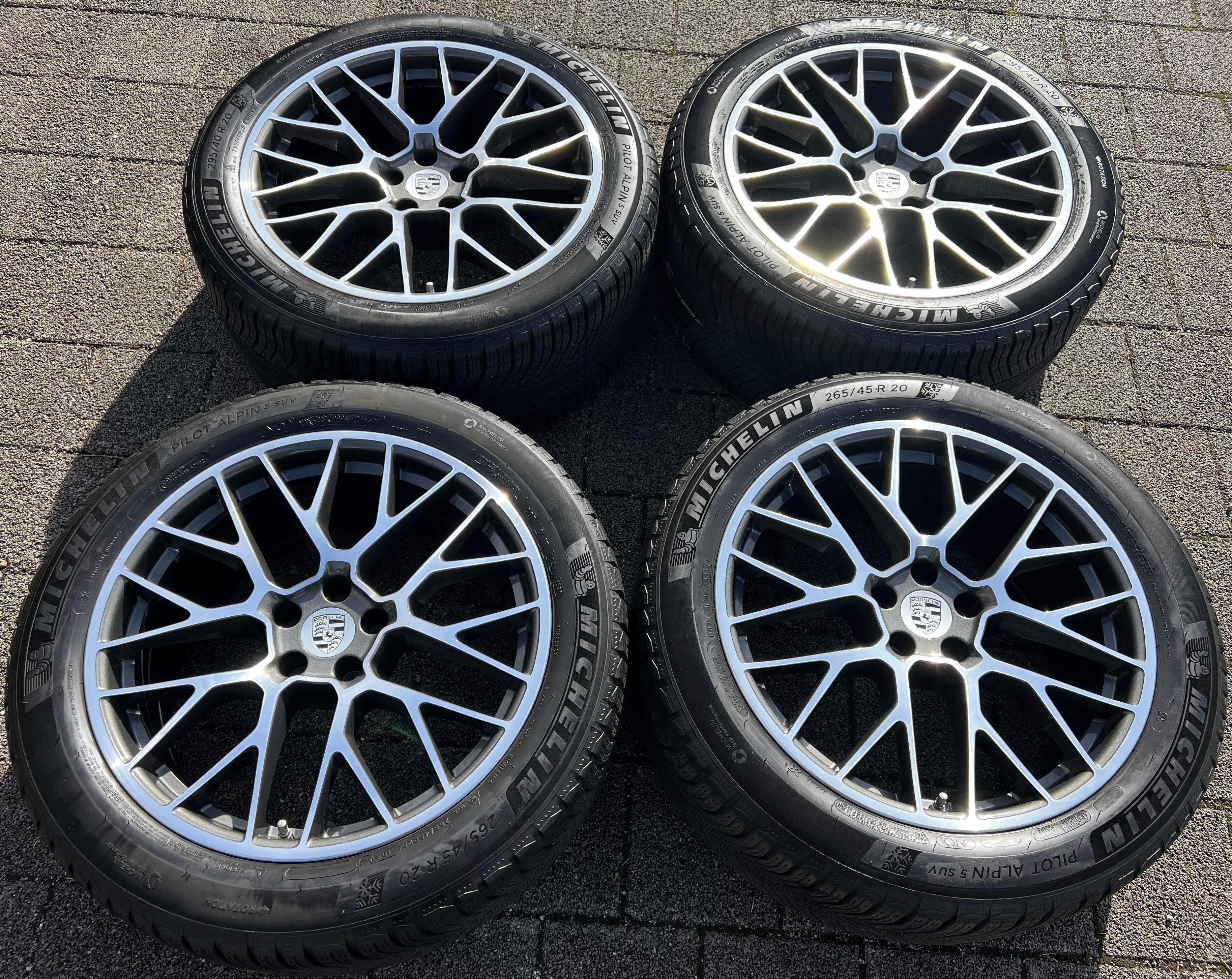 4 ORIGINAL 20" ALU WINTERRÄDER PORSCHE MACAN I & II RS SPYDER FELGEN MICHELIN