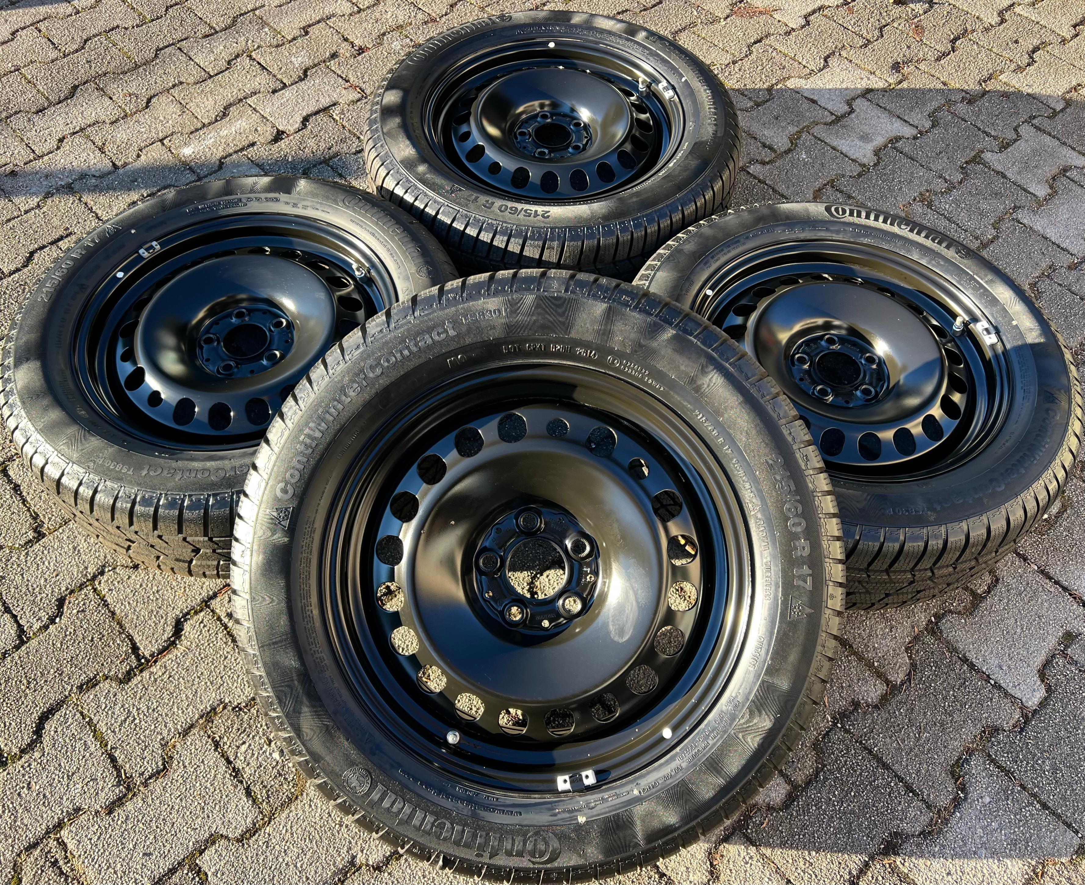 4 WINTERRÄDER MERCEDES GLA X156 215/60R17 96H CONTINENTAL 8MM RDKS