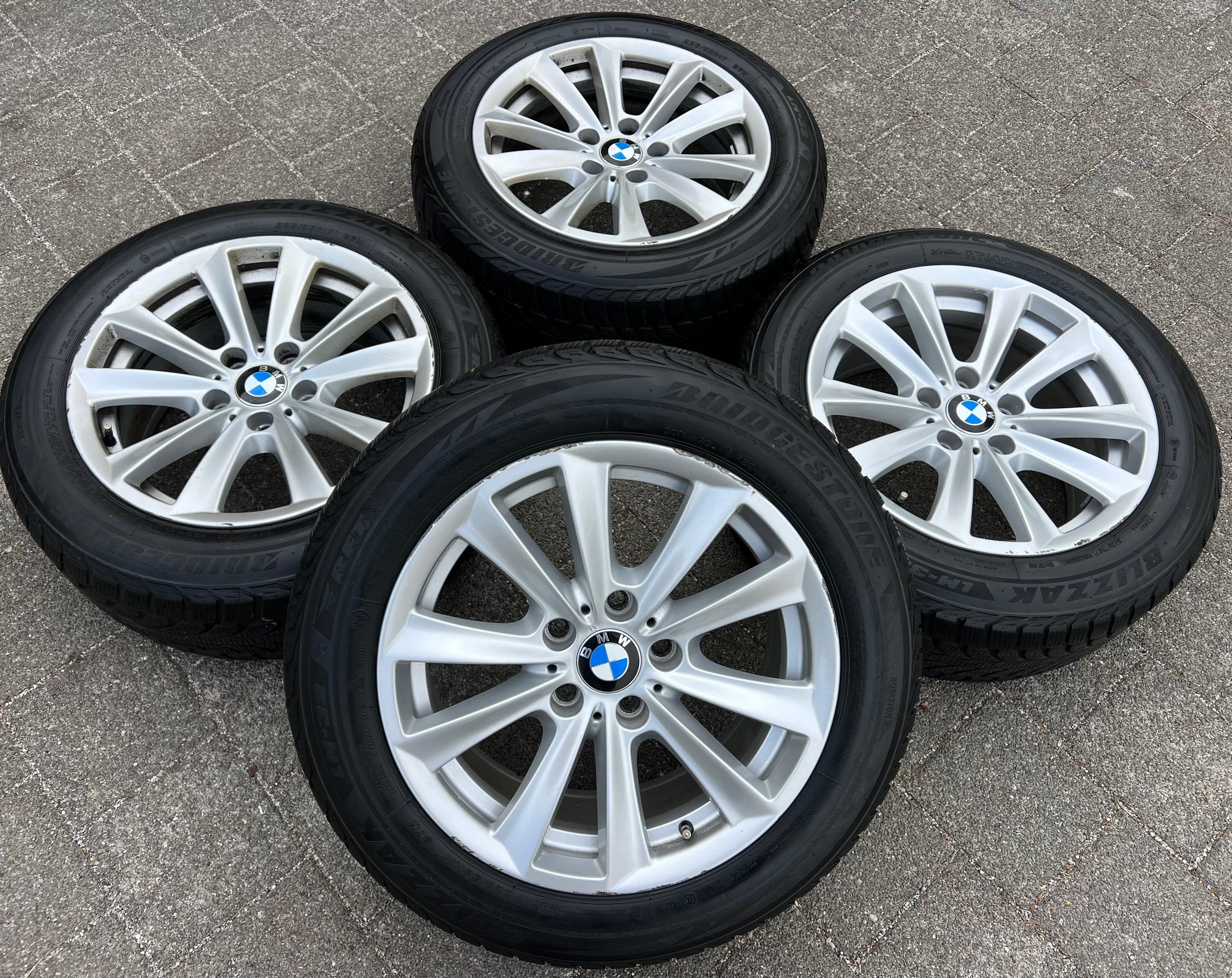 4 ORIGINAL ALU WINTERRÄDER BMW 5ER REIHE F10 TOURING F11 225/55R17 97H