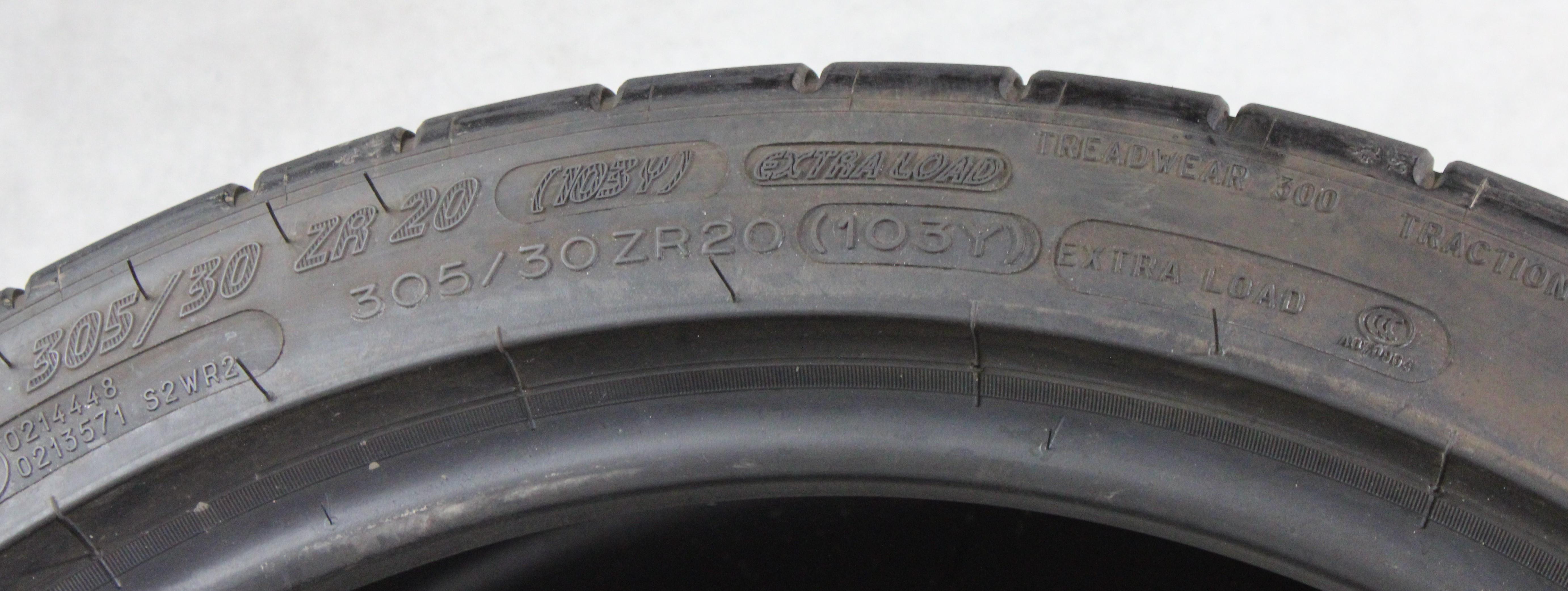 2 x 305/30R20 103Y Sommerreifen Michelin Pilot Super Sport K3 5,5-6mm 2022 XL