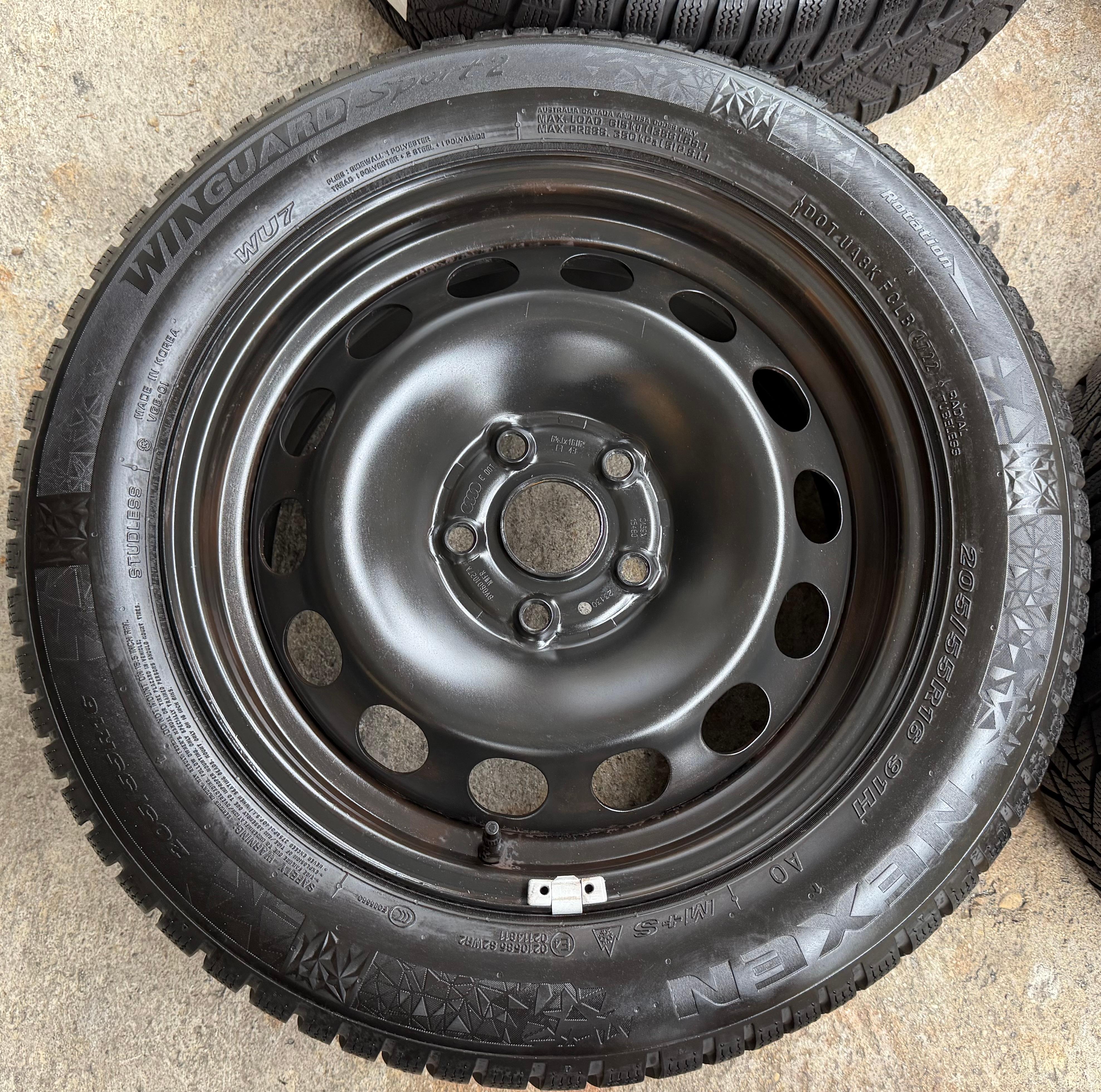 4 Winterräder Audi A3 8V Sportback Cabrio  205/55R16 91H Nexen 8V0601027A 2022