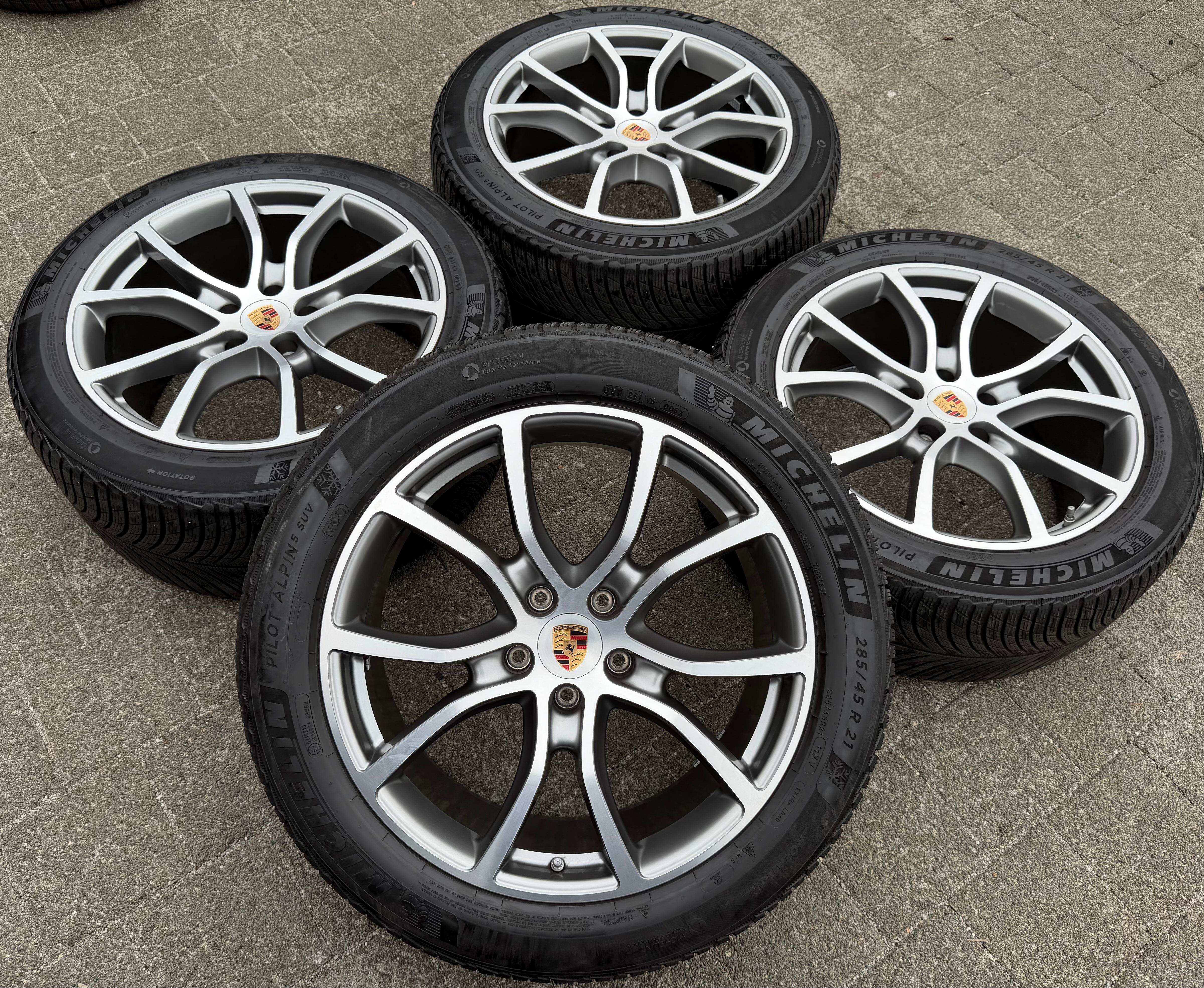 4 Original 21" Alu Winterräder Porsche Cayenne 9Y II 9Y0601025DB 9Y0601025DC RDK