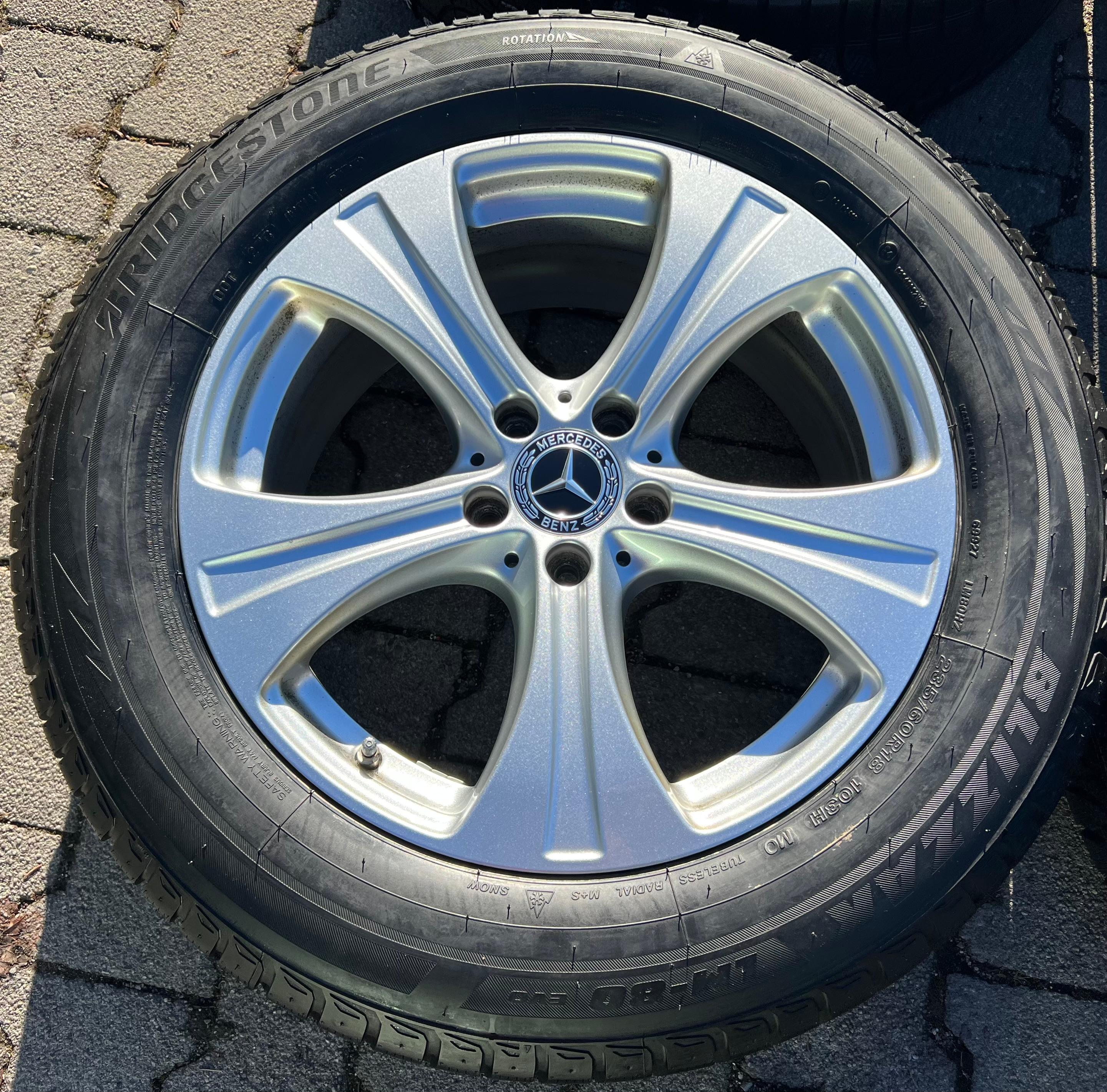 4 ORIGINAL ALU 18" WINTERRÄDER MERCEDES GLC X253 C253 235/60R18 103H RDKS
