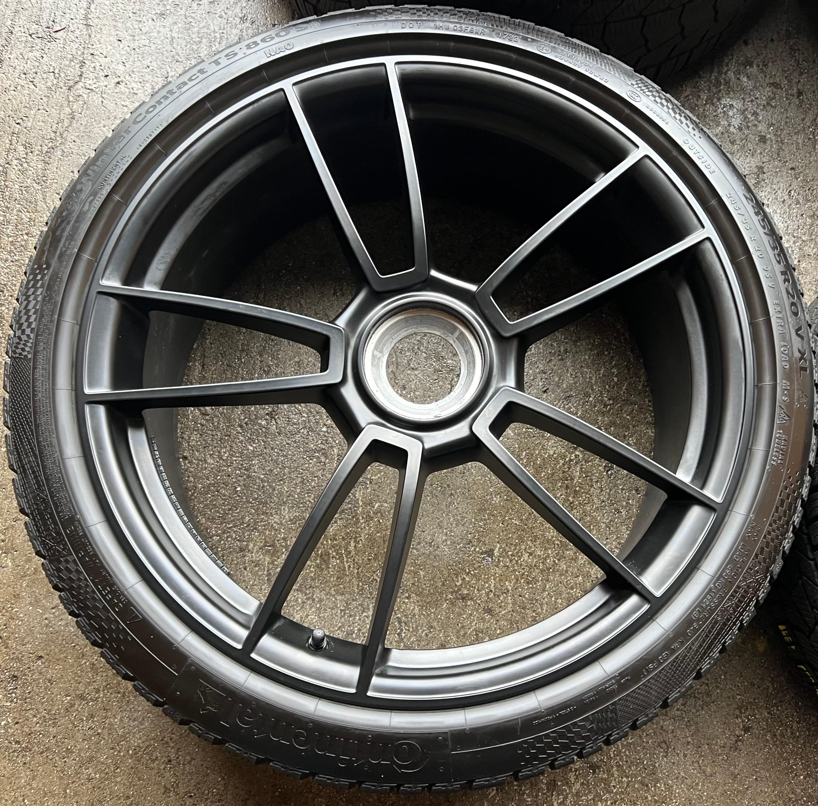 4 ORIGINAL 20" 21" ALU WINTERRÄDER PORSCHE 911 992 GTS ZENTRALVERSCHLUSS CENTERLOCK