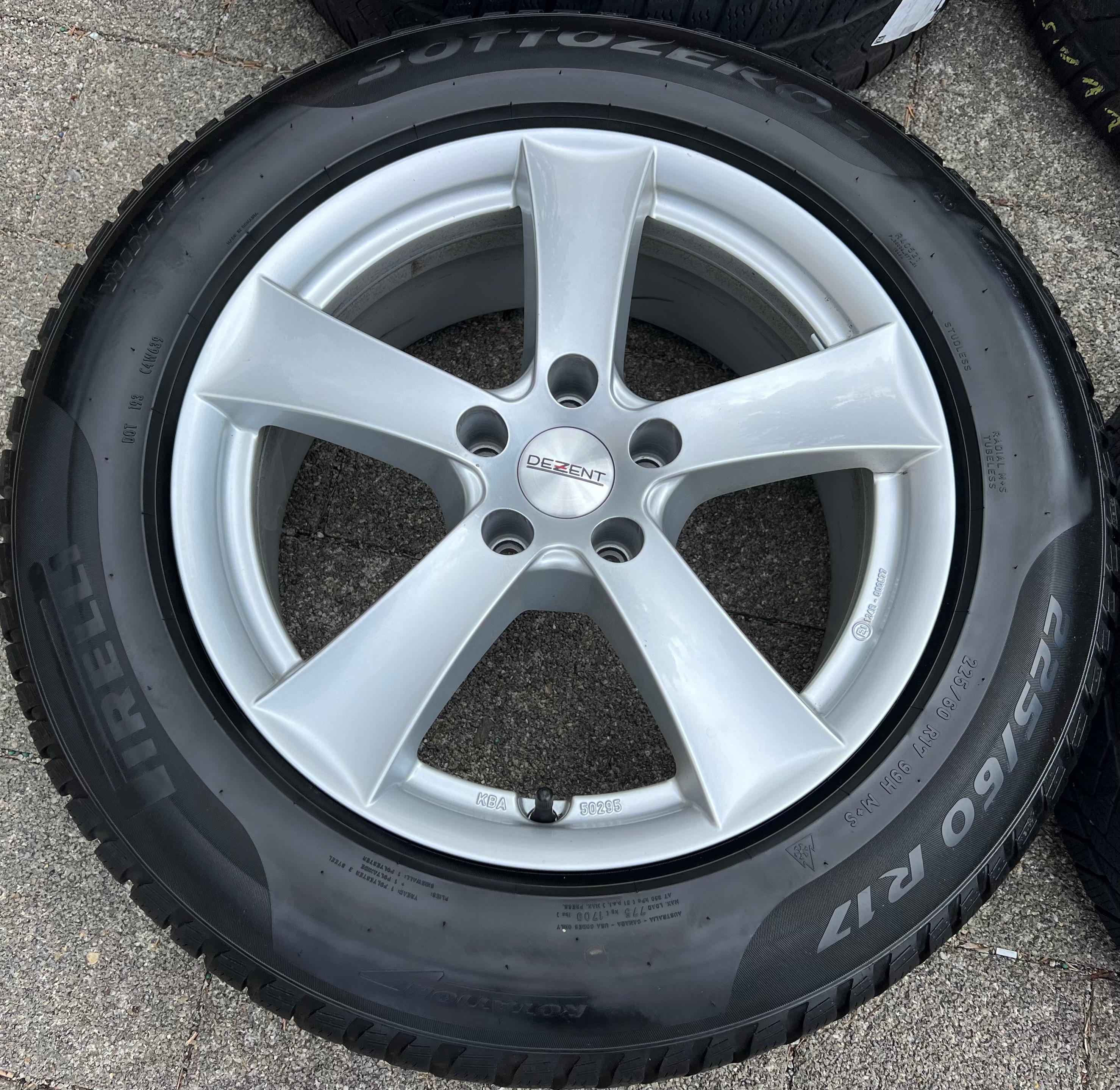 4 DEZENT 17" ALUFELGEN AUDI A4 8K B8 A5 8T A6 4G 4K F2 A7 FREIHAUS