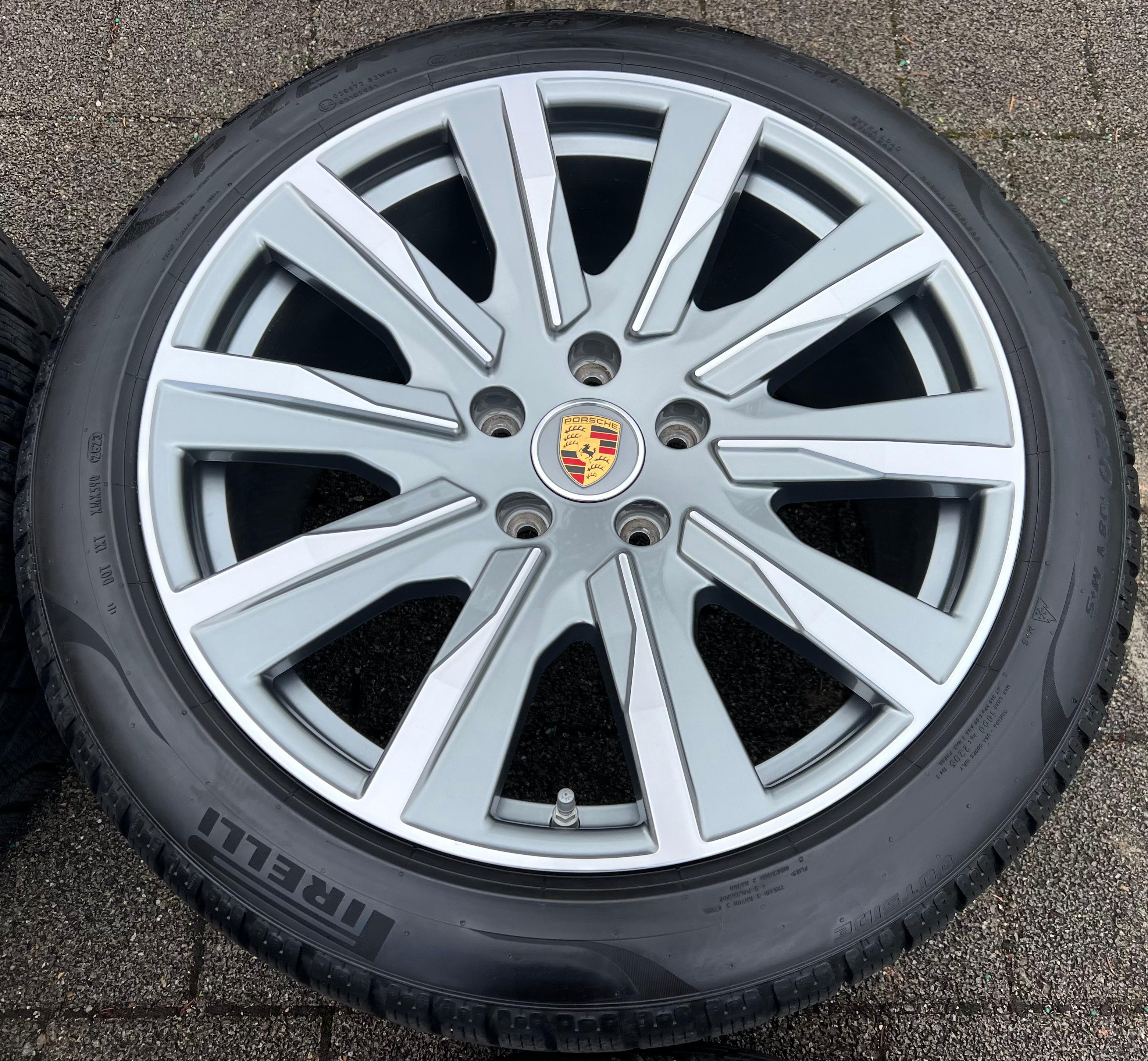 4 ORIGINELE 20" ALUMINIUM WINTERWIELEN PORSCHE TAYCAN TEQUIPMENT RDKS GRATIS VERZENDING