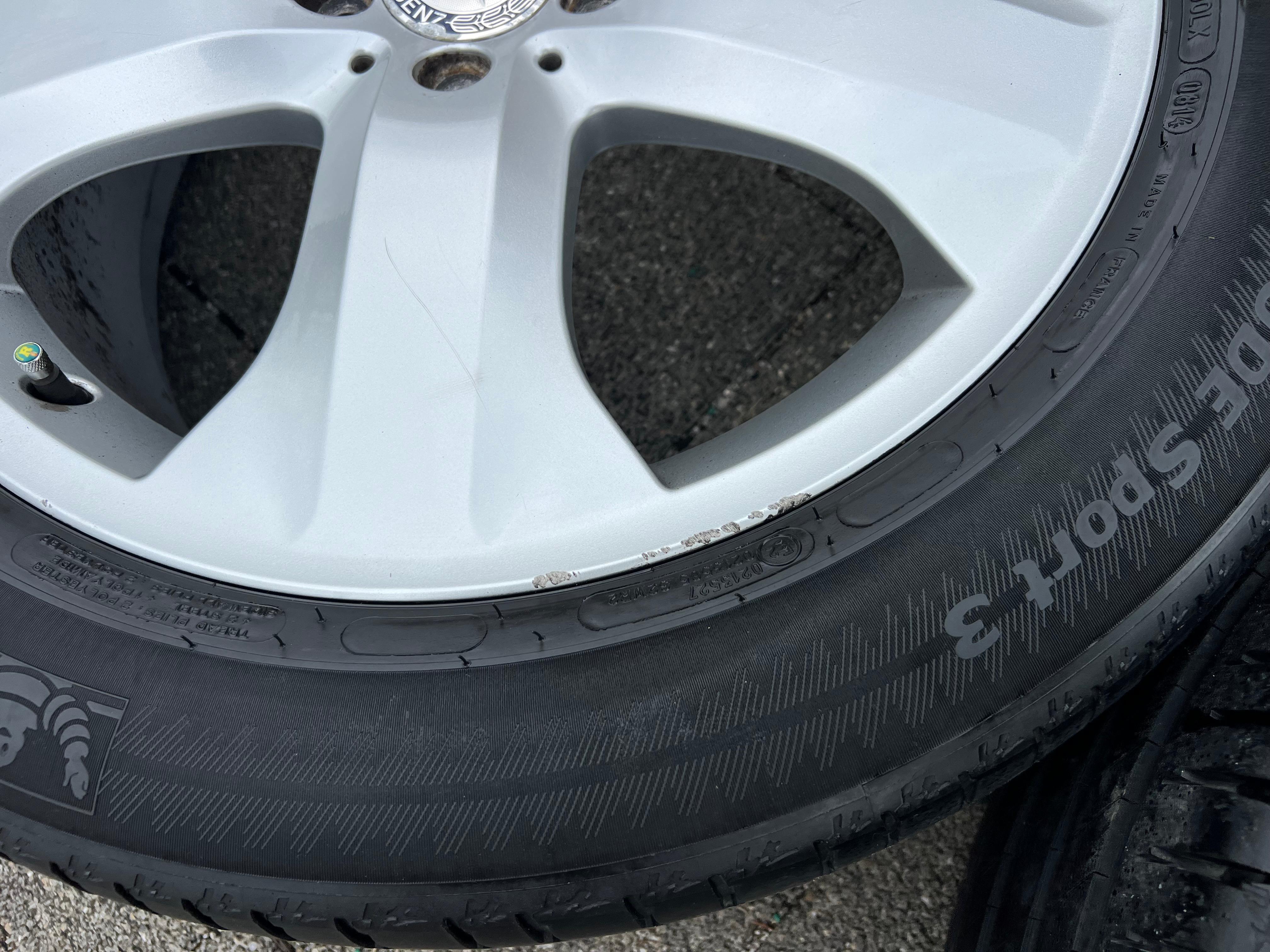 4 CERCHIONI IN LEGA DA 19" ORIGINALI MERCEDES CLASSE M ML W164 A1644015002 8,5x19 9,5x19 RA1644015102