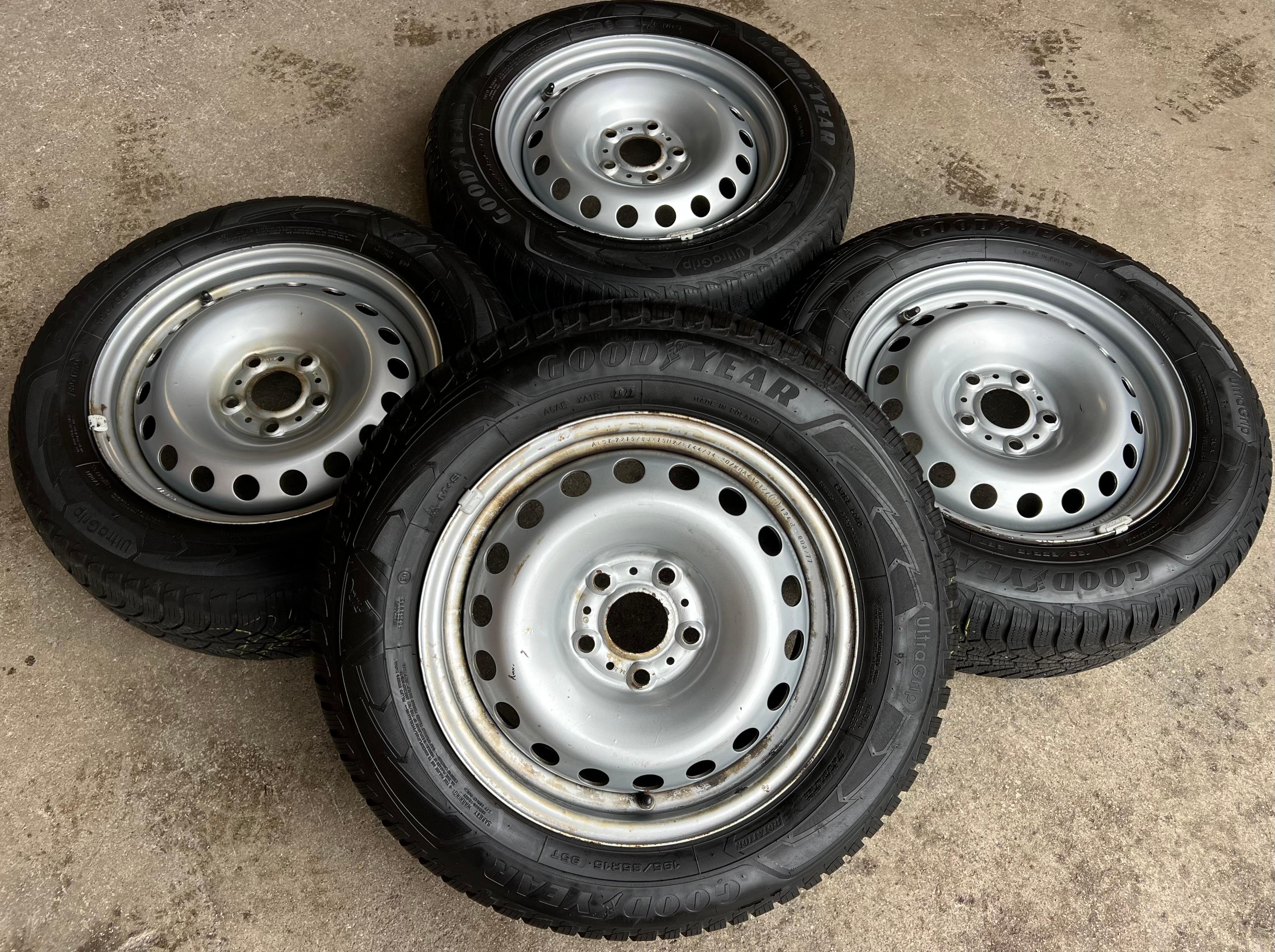 4 jantes en acier 15 pouces pour Mercedes Citan X et Renault Kangoo, 6x15, ET44, système de surveillance de la pression des pneus (TPMS)