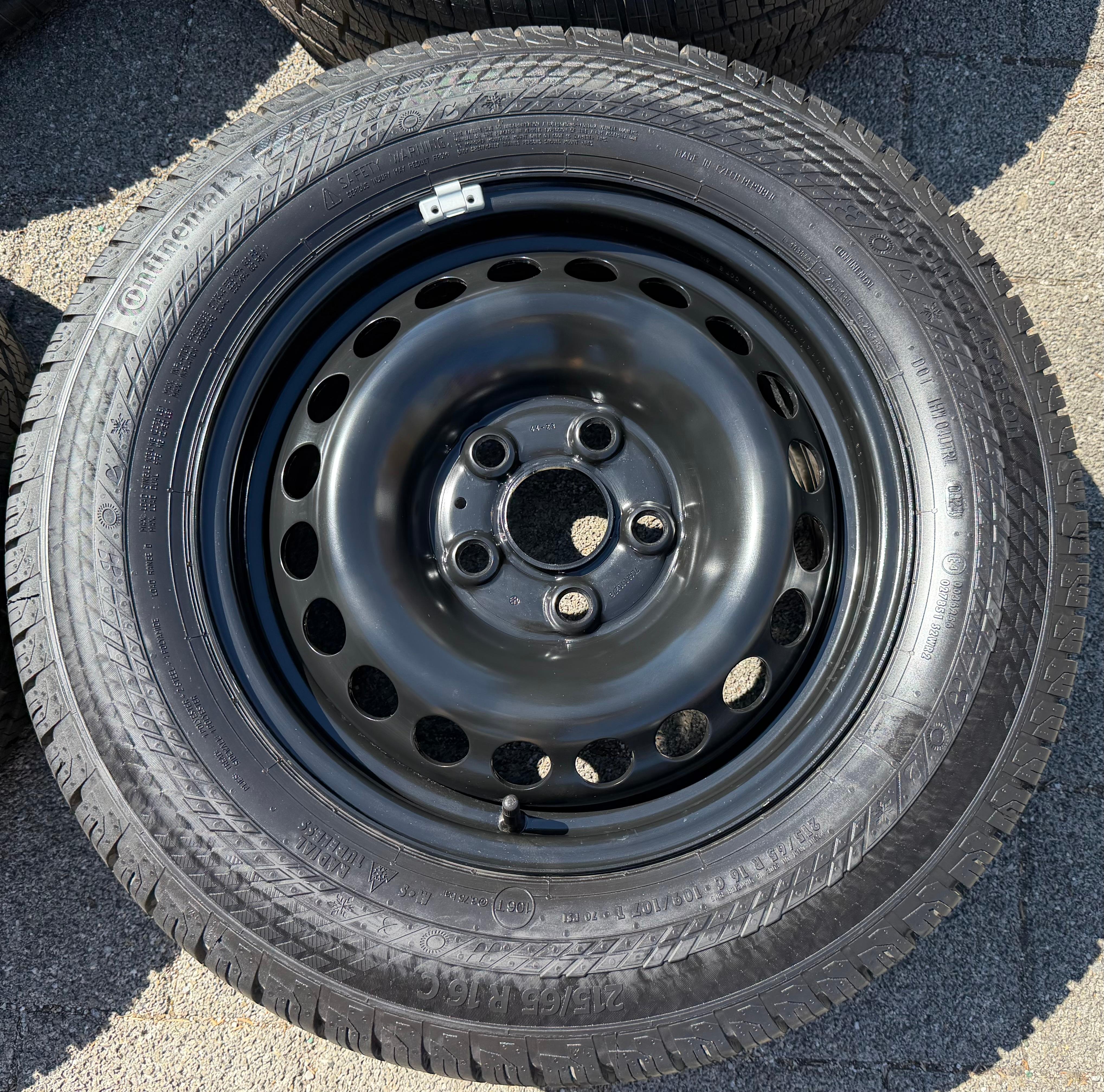 4 neumáticos para todas las estaciones para furgoneta VW T5 y T6, 215/65R16C 109/107T, Continental 2024, M+S