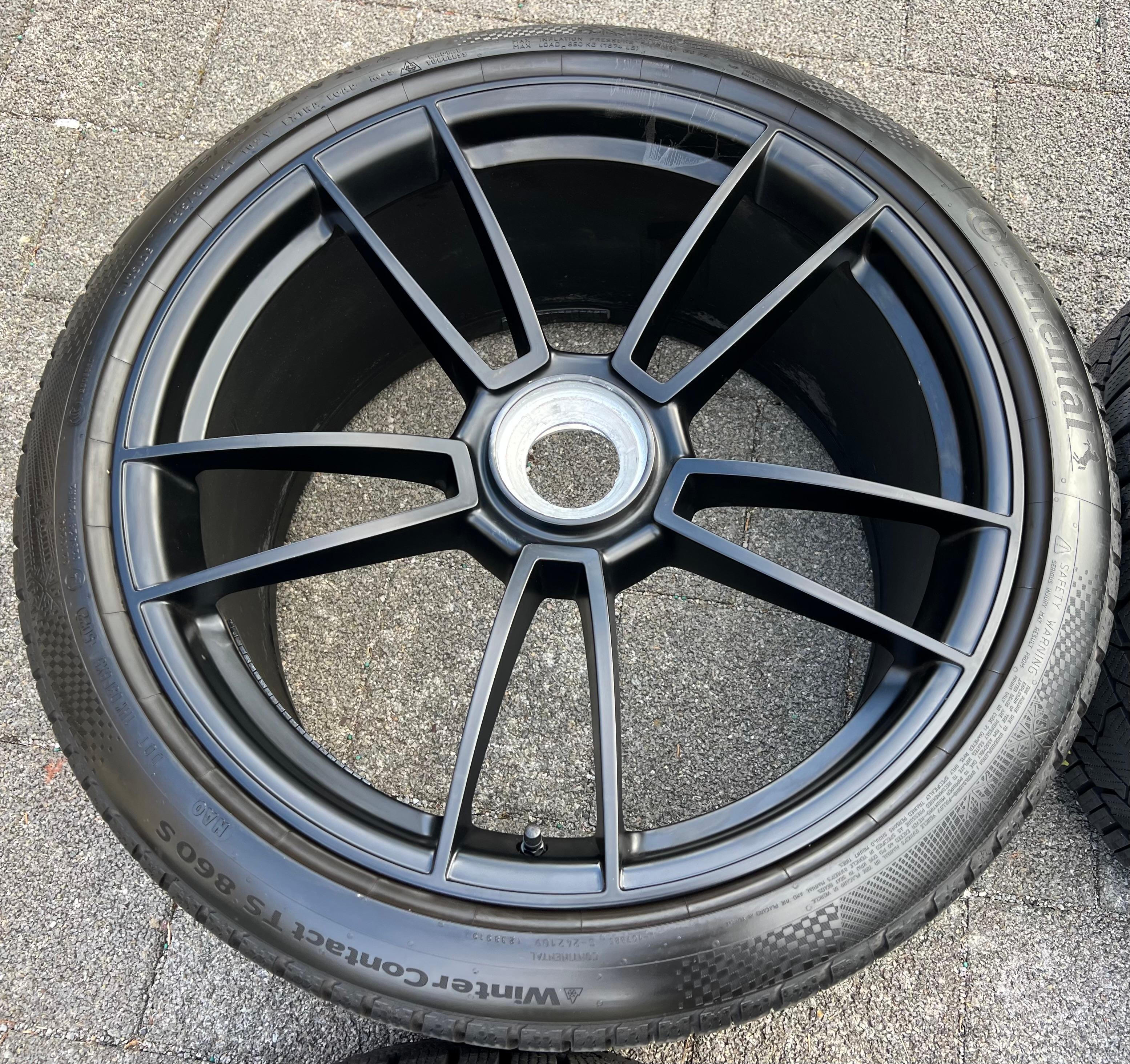 4 ORIGINAL 20" 21" ALU WINTERRÄDER PORSCHE 911 992 GTS ZENTRALVERSCHLUSS CENTERLOCK