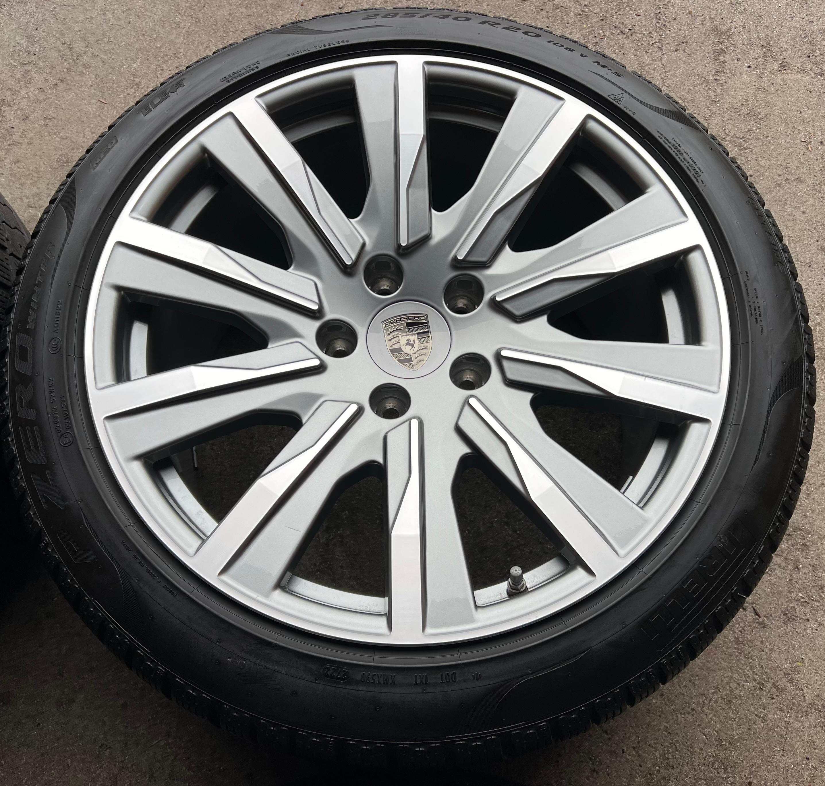4 RUEDAS DE INVIERNO DE ALEACIÓN ORIGINALES DE 20" PARA PORSCHE TAYCAN TEQUIPMENT RDKS, ENVÍO GRATUITO