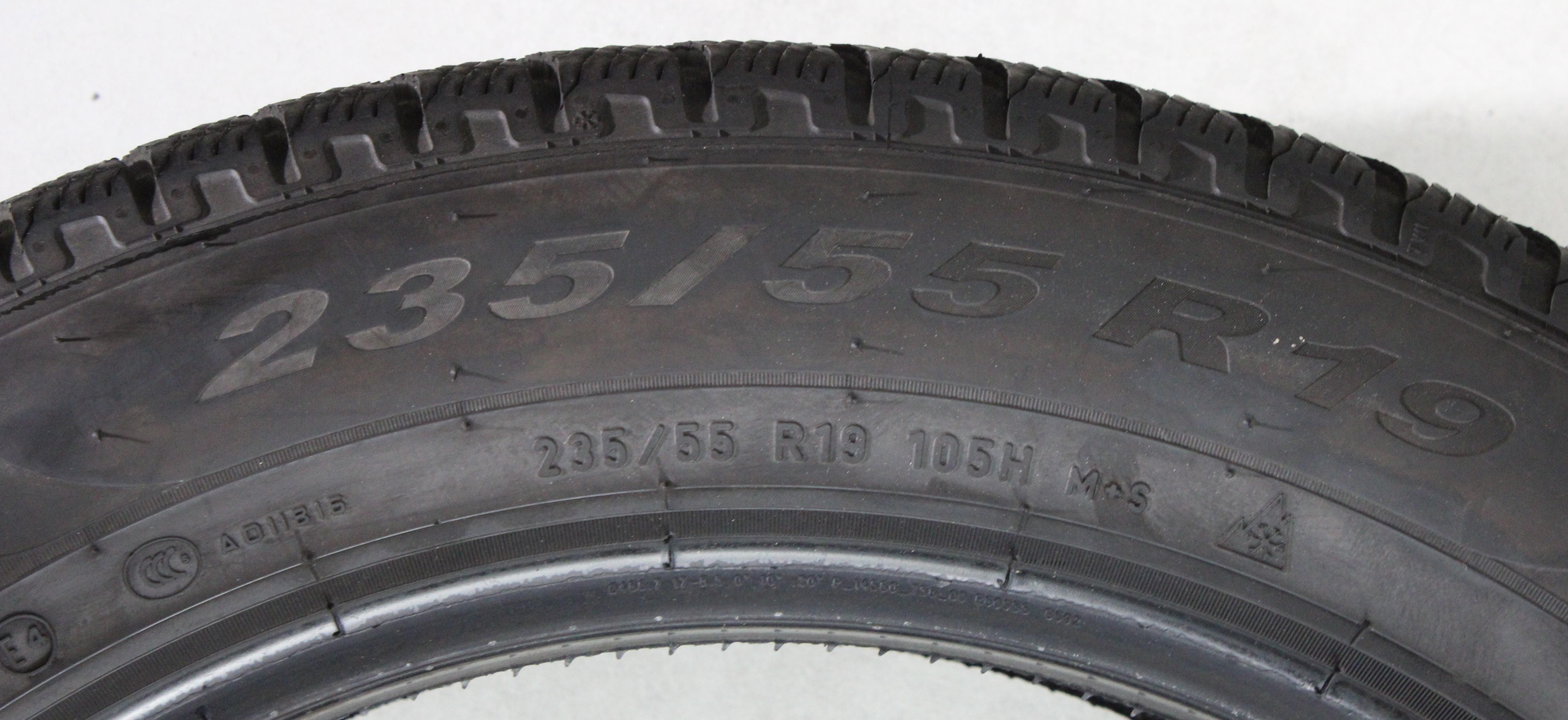 2 x 235/55R19 105H Winterreifen Pirelli Scorpion Winter 6-6,5mm 2022