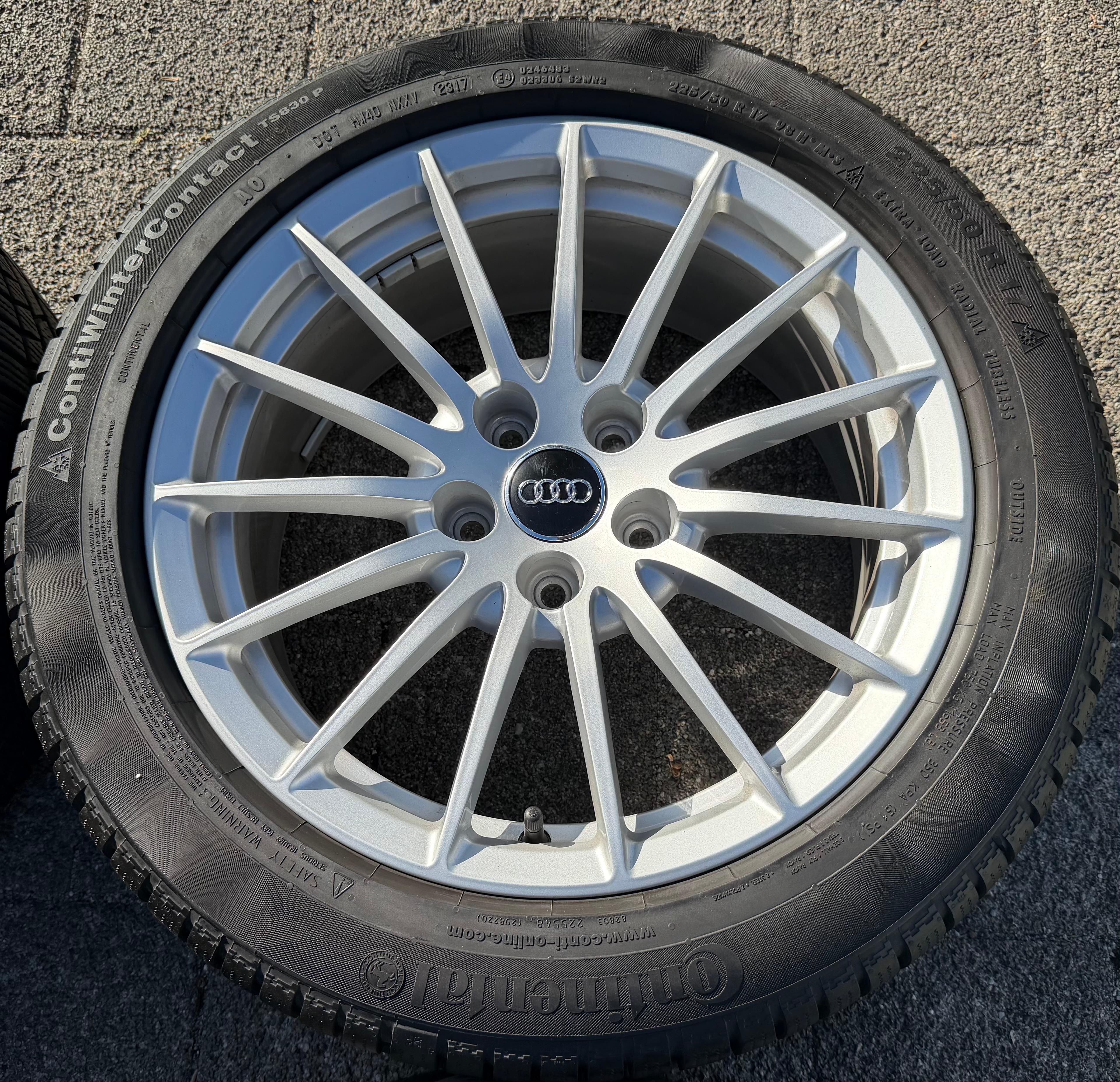 4 ORIGINAL 17" ALU WINTERRÄDER AUDI A5 F5 8W 225/50R17 98H 8W0601025AE CONTINENTAL