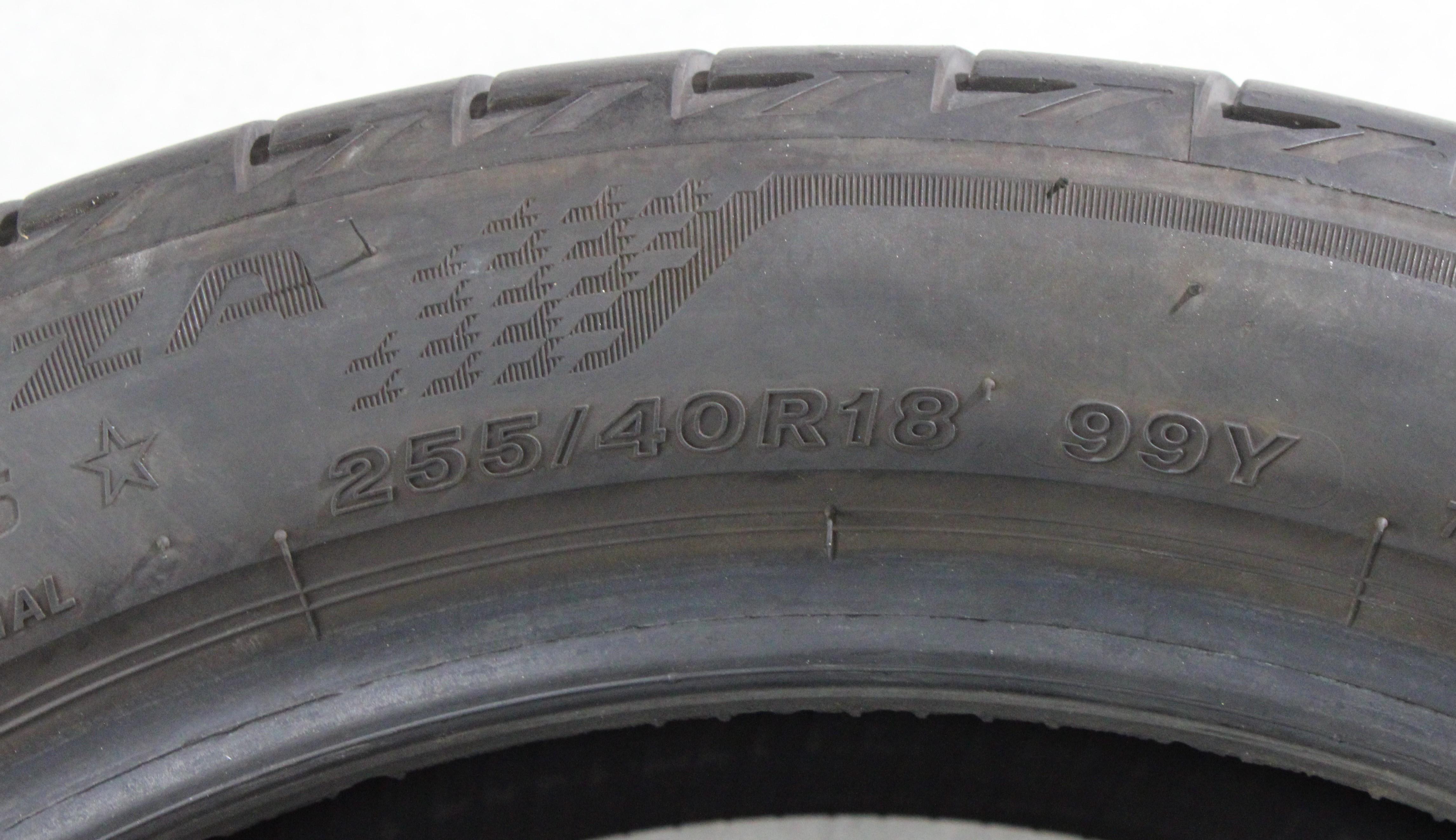 1 x 255/40R18 99Y pneu été Bridgestone Turanza T005 * 5,5-6mm 2023