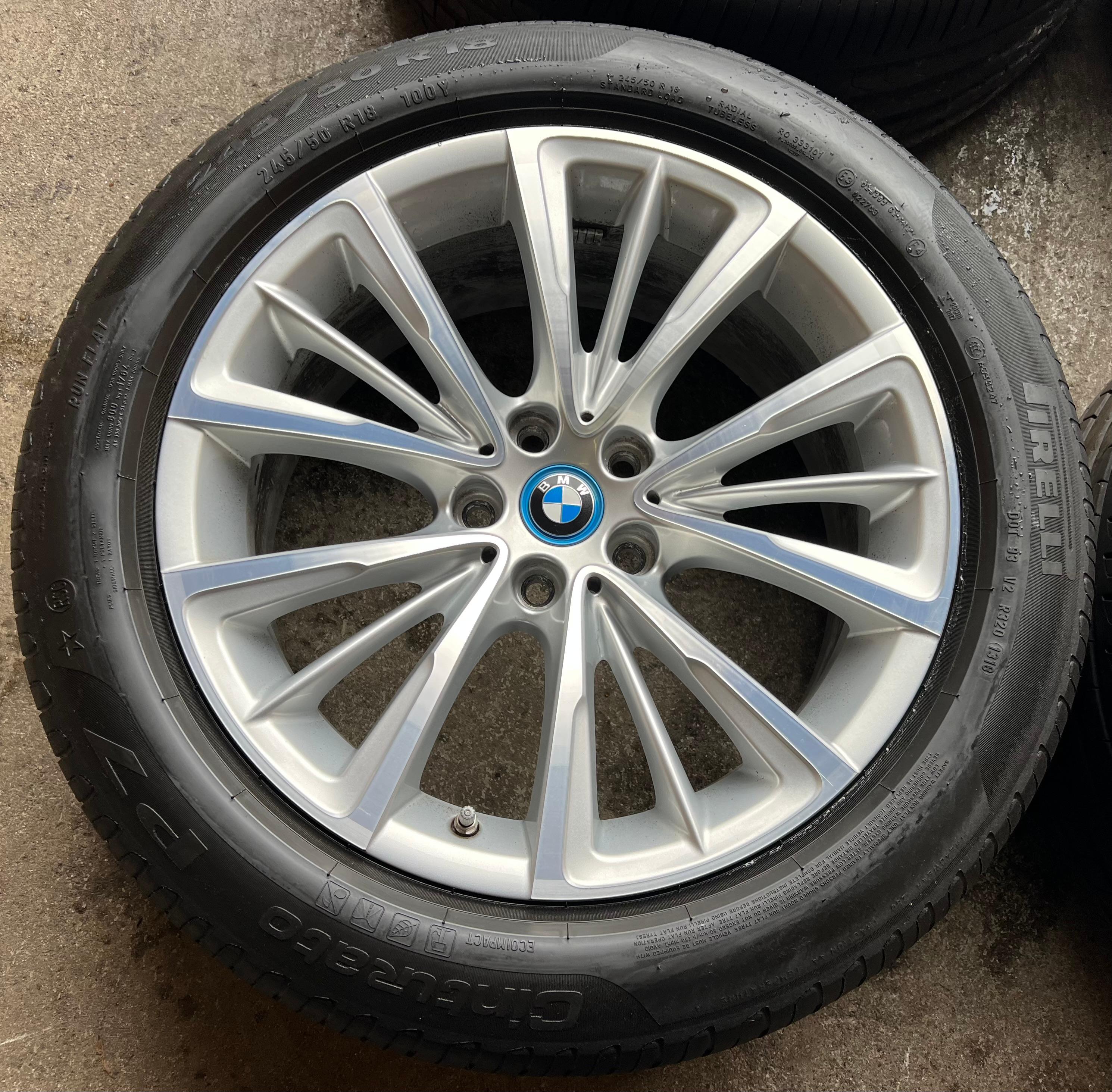 4 ROUES D'ÉTÉ ORIGINALES 18" EN ALU BMW SÉRIE 7 G11 G12 STYLING 643 6867339 FRANCO DOMICILE
