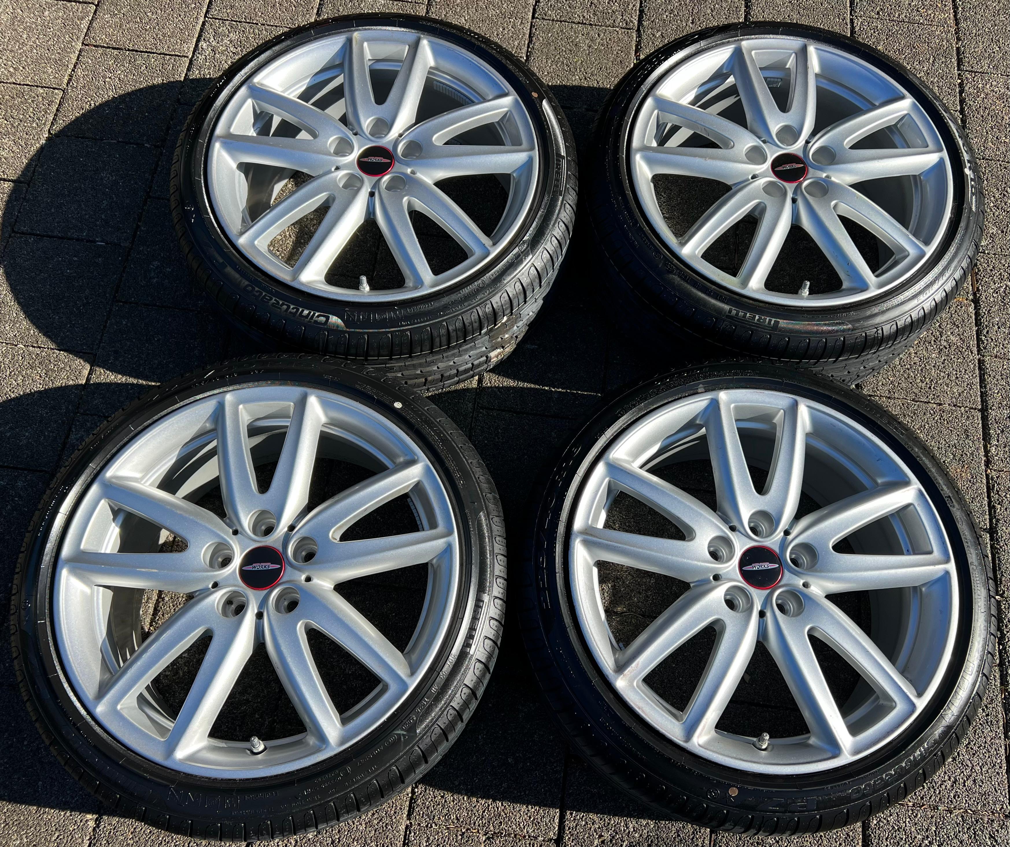 4 CERCHI ESTIVI ORIGINALI DA 18" IN ALLUMINIO MINI CLUBMAN F54 PIRELLI 2020 6856049 RDKS CONSEGNA GRATUITA