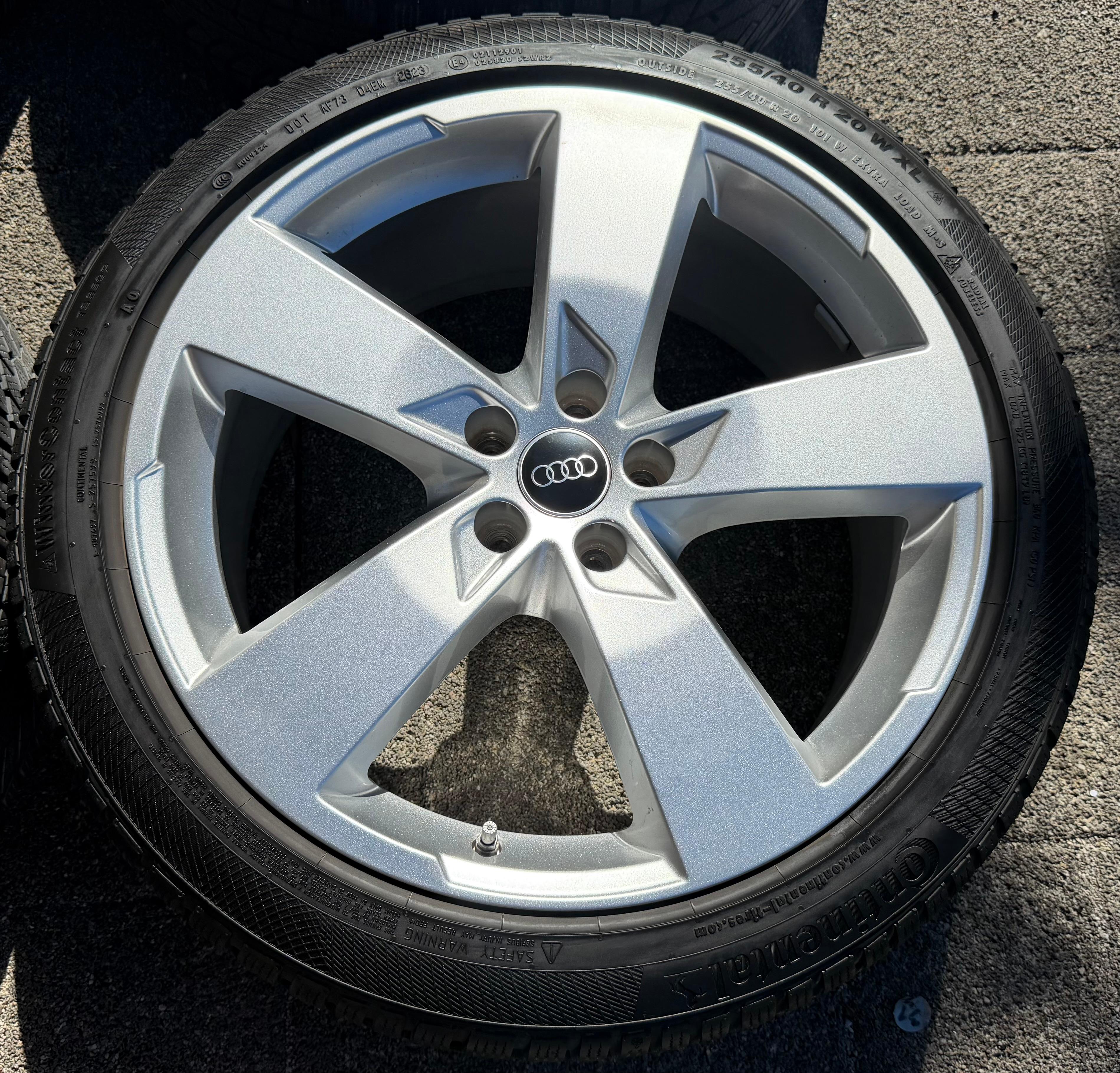4 Original 20" Alu Winterräder Audi A6 S6 C8 F2 4K0601025K 2022 255/40R20 101W Continental