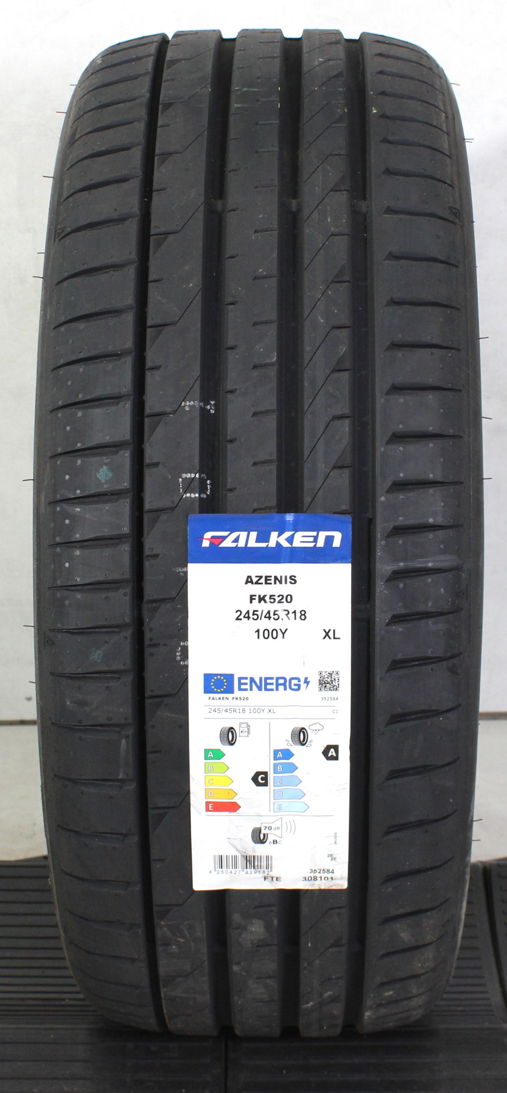 1 x 245/45R18 100Y Sommerreifen Falken Azenis FK520 2023 XL