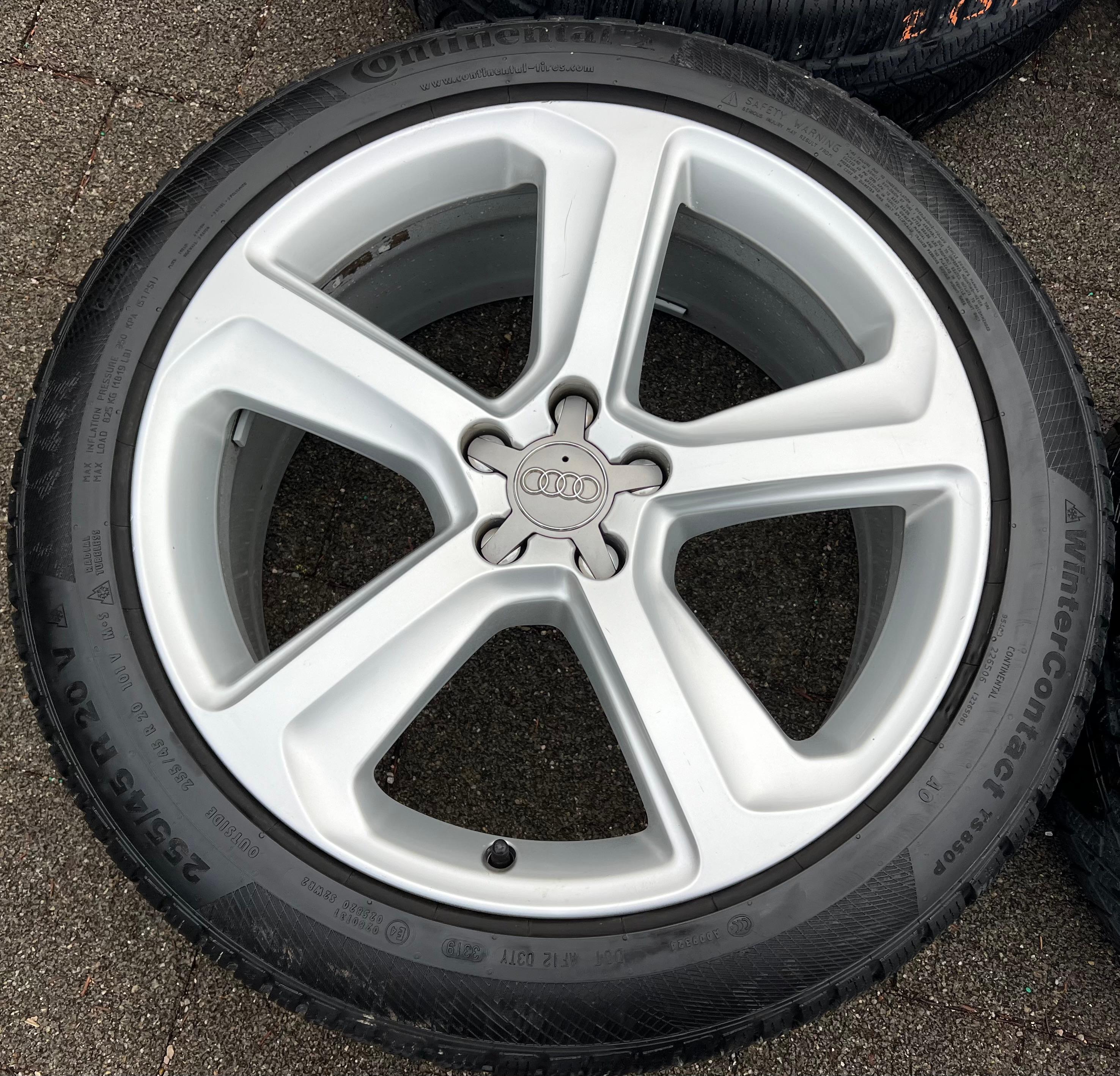 4 ORIGINAL 20" ALU WINTERRÄDER AUDI Q5 SQ5 8R 255/45R20 101V 8R0601025CJ