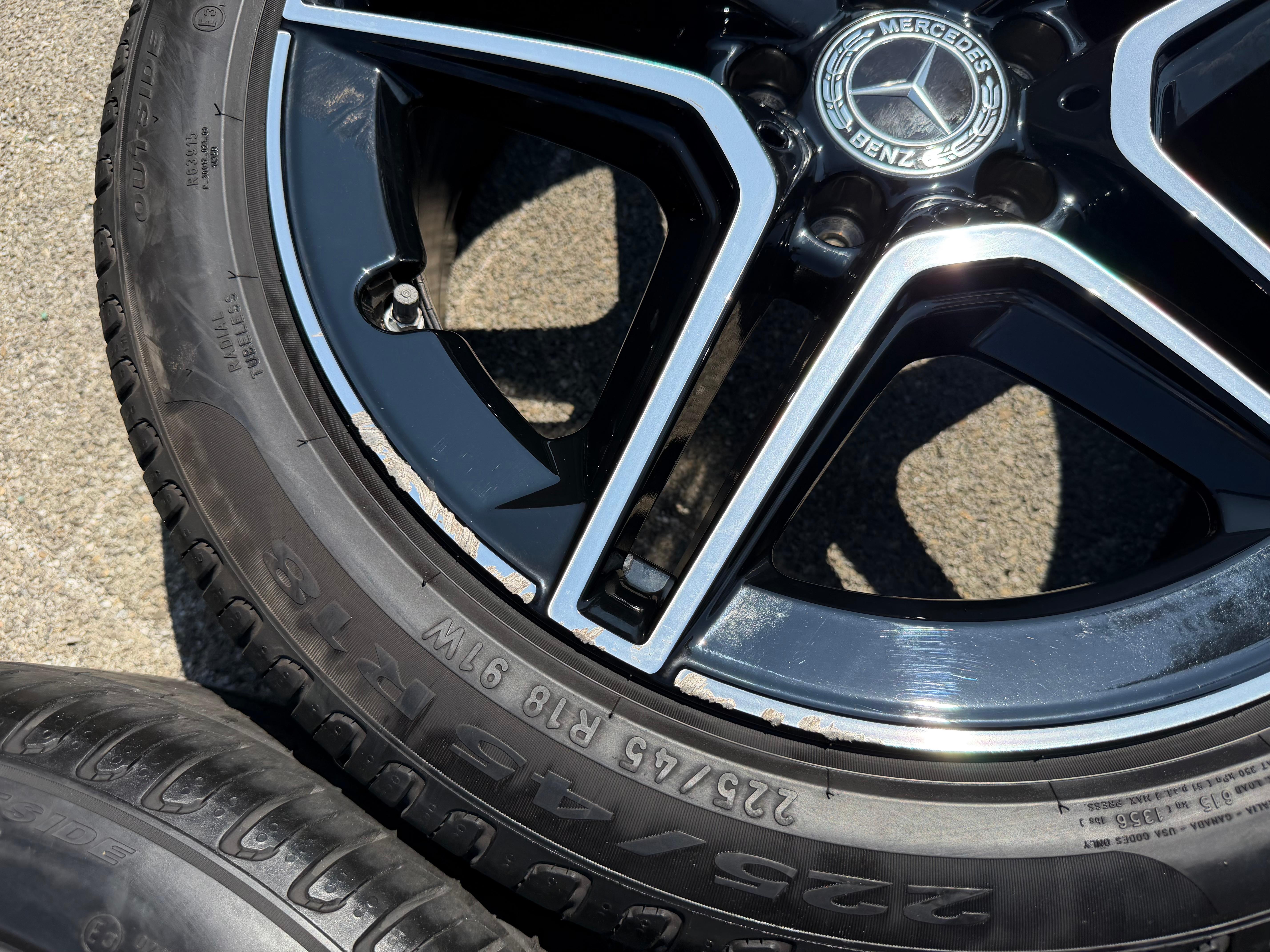 4 ORIGINAL 18" ALU SOMMERRÄDER AMG MERCEDES A-KLASSE W177 B-KLASSE W247 CLA W118 FREIHAUS