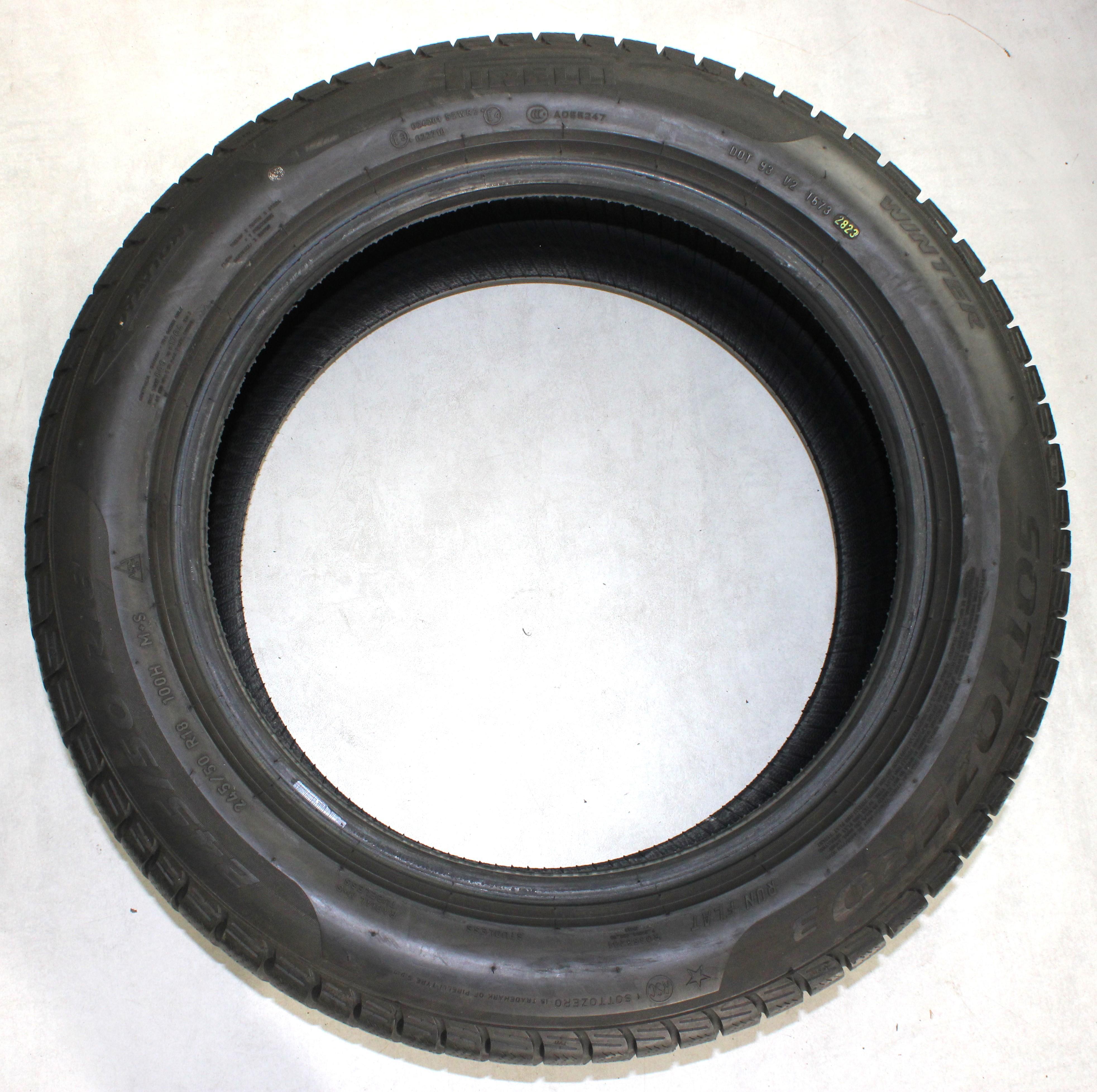 2 x 245/50R18 100H Winterreifen Pirelli Sottozero 3 * Runflat 4,5mm 2023