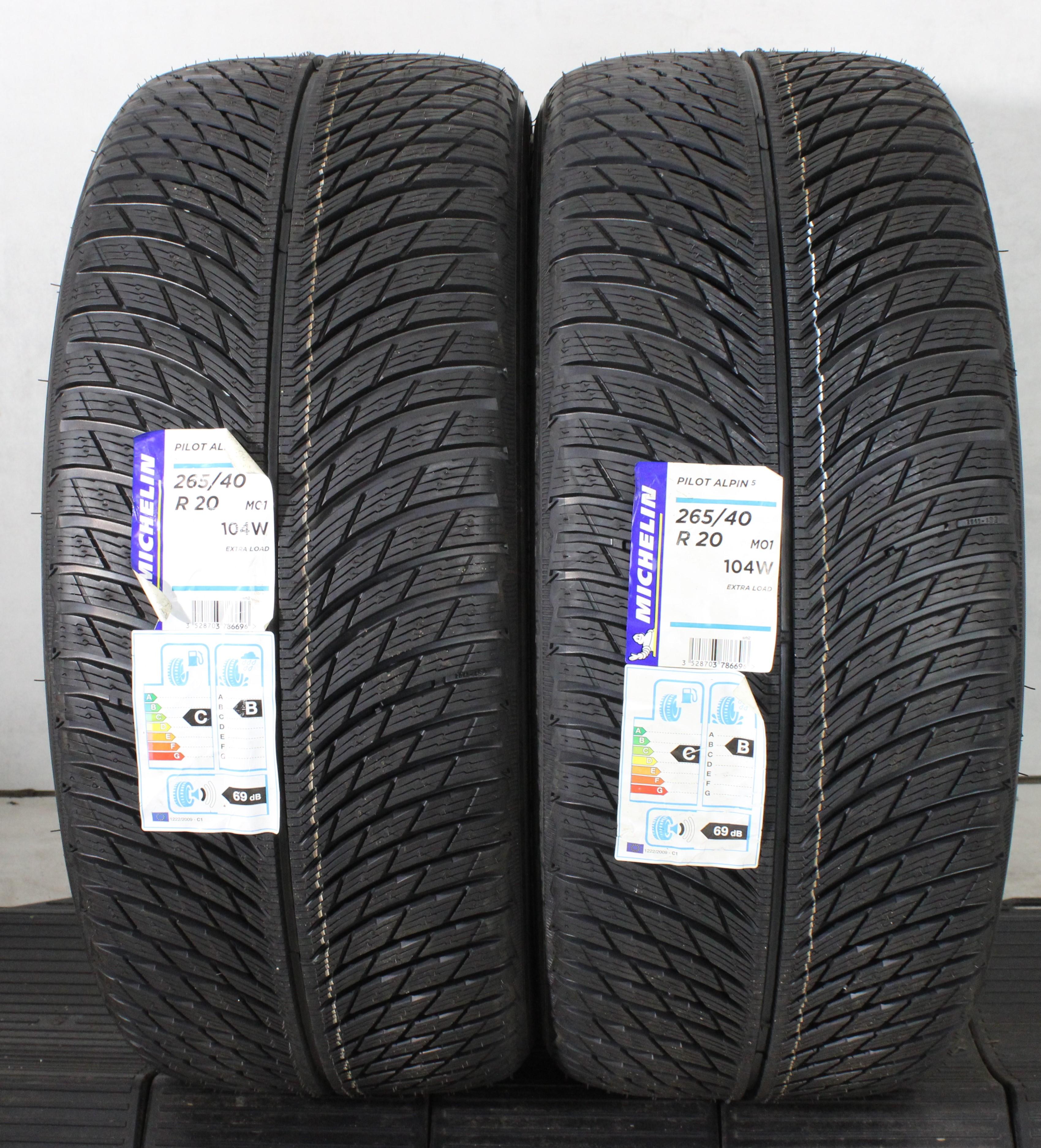 2 x 265/40R20 104W Winterreifen Michelin Pilot Alpin 5 MO1 2020 XL