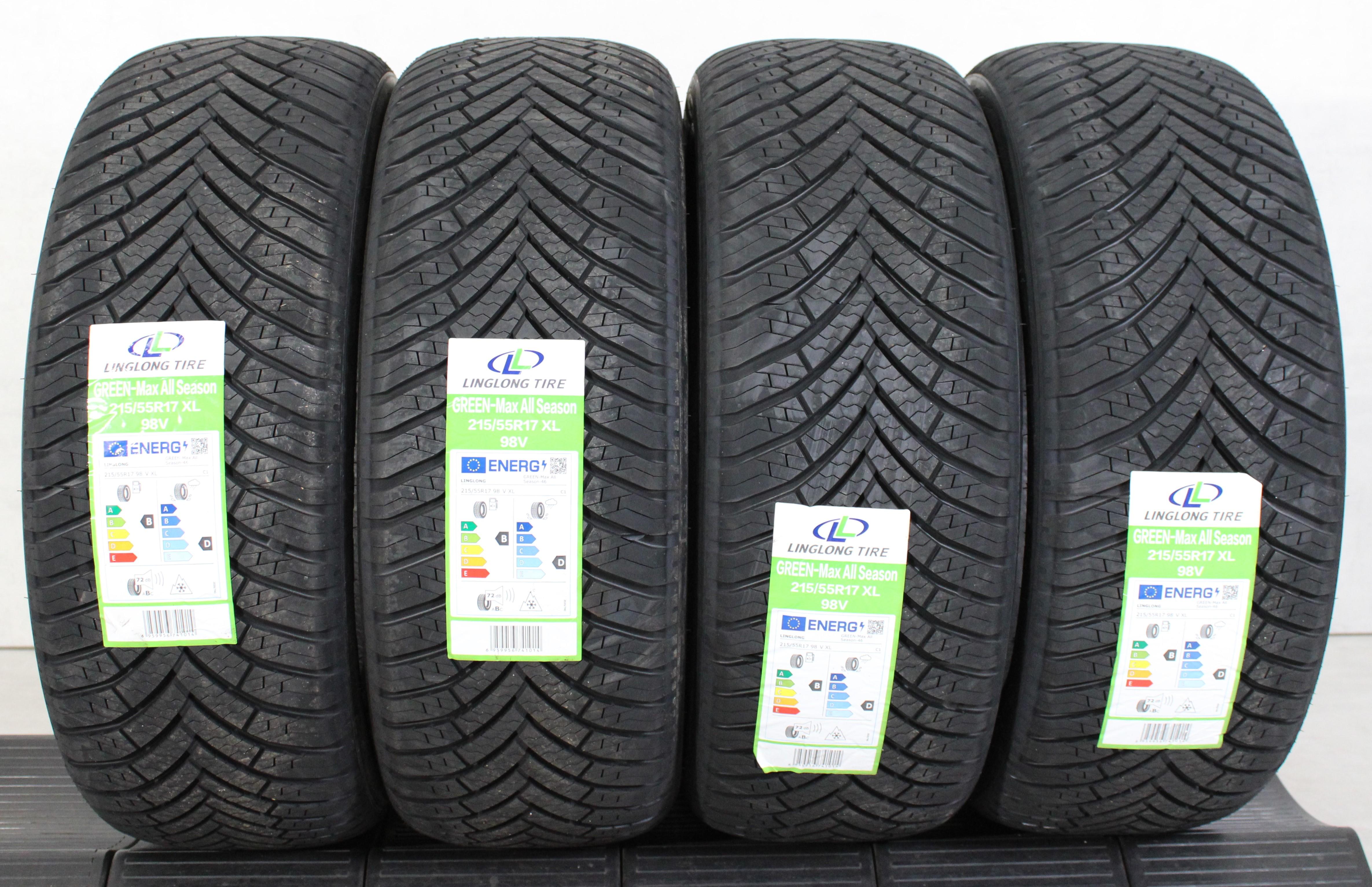 4 x 215/55R17 98V Ganzjahresreifen Linglong Green-Max All Season 2023 XL