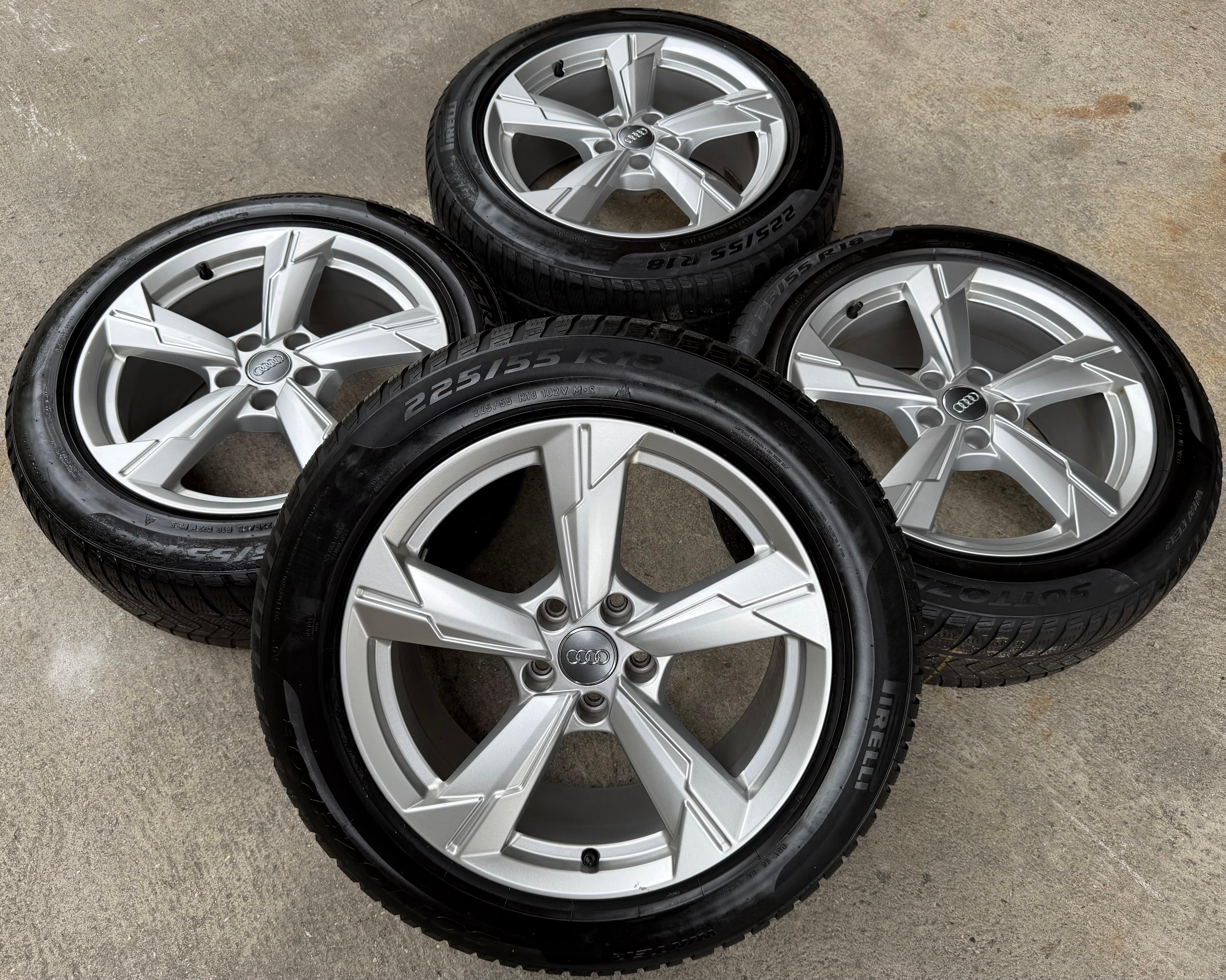 4 ORIGINELE 18" LICHTMETALEN VELGEN AUDI A6 4K F2 C8 4K0601025D 8x18 ET39 GRATIS THUISBEZORGD
